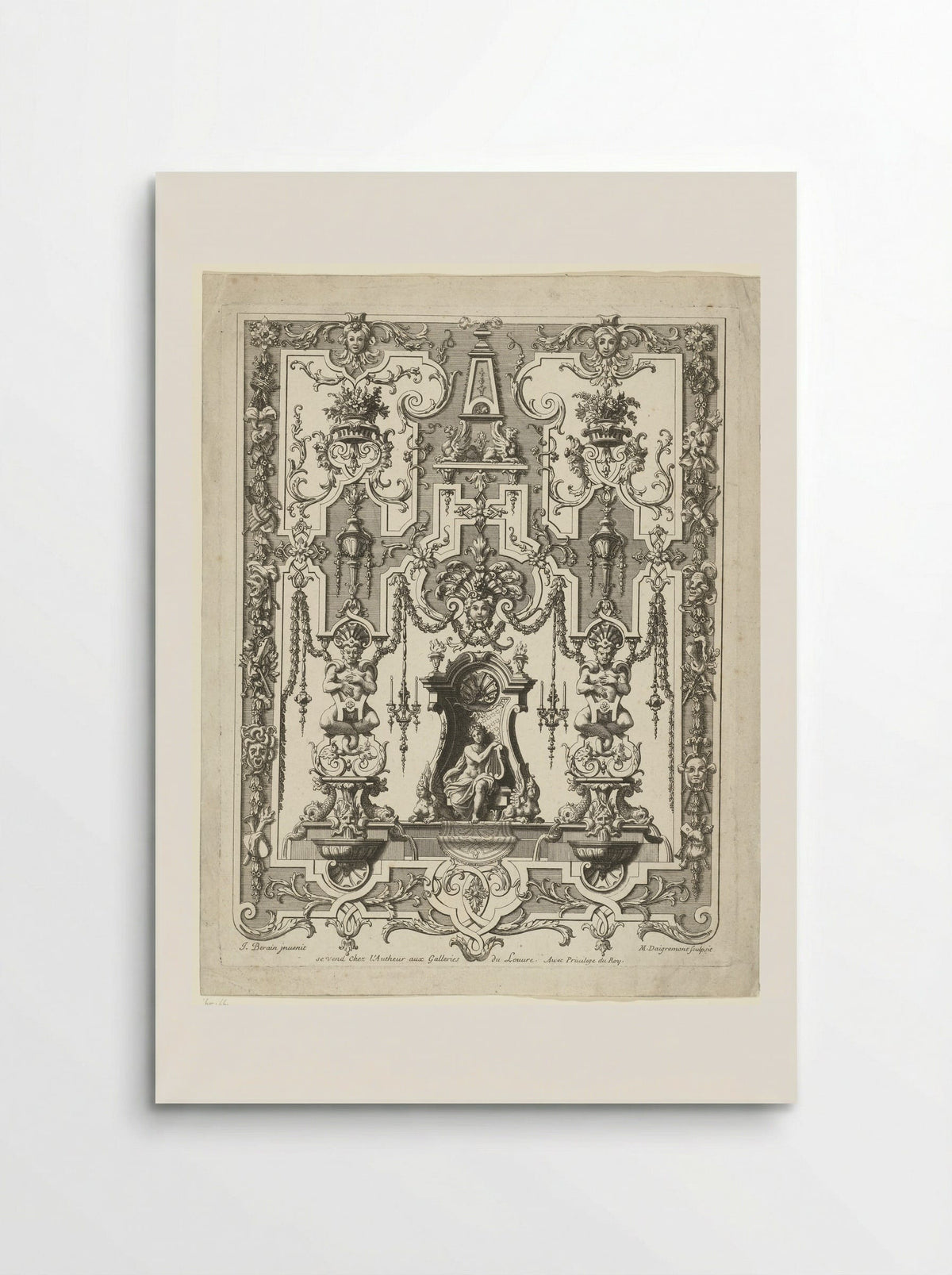 Apollo on a Throne - Jean Berain (le Vieux) - Poster