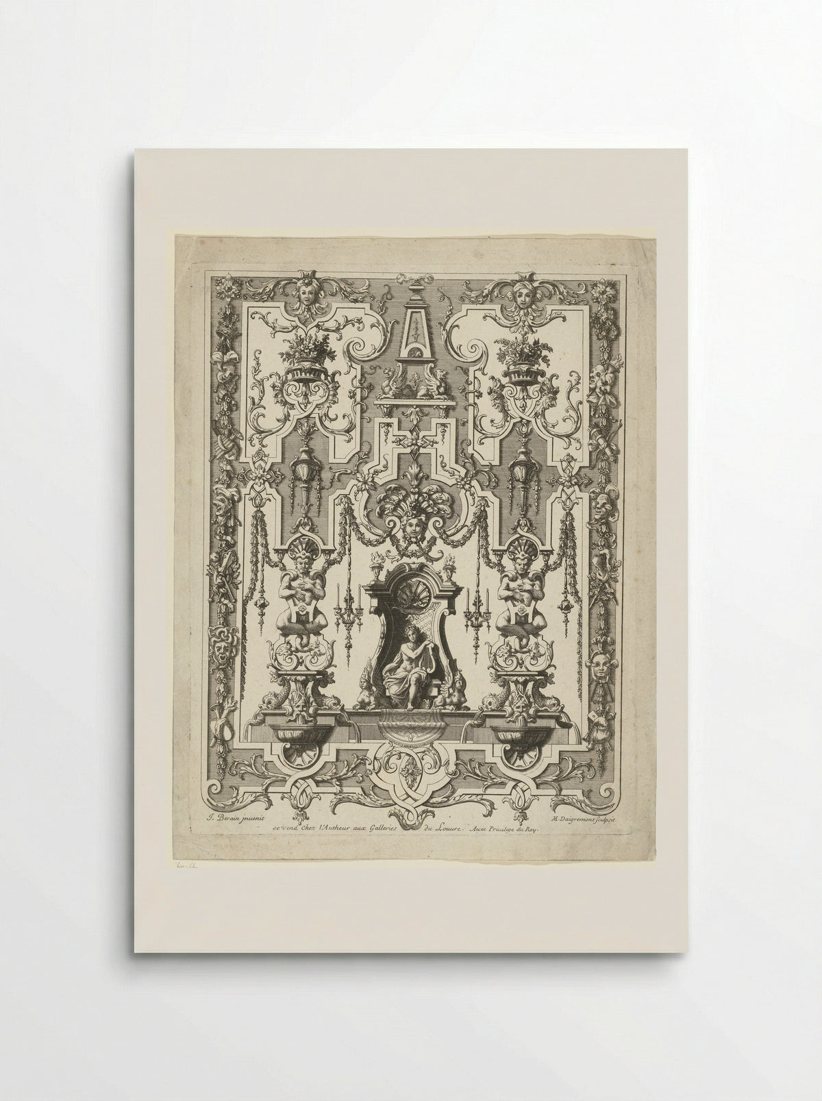 Apollo on a Throne - Jean Berain (le Vieux) - Poster