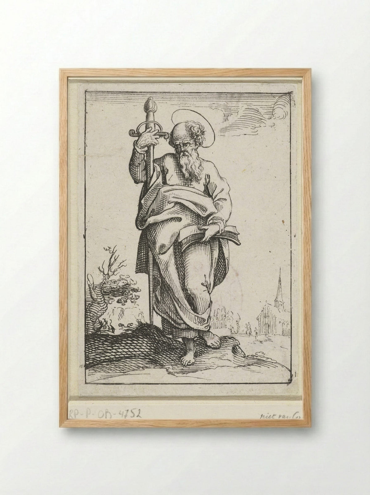 Apostle Paul - Nicolas de Son - Framed Print Wood
