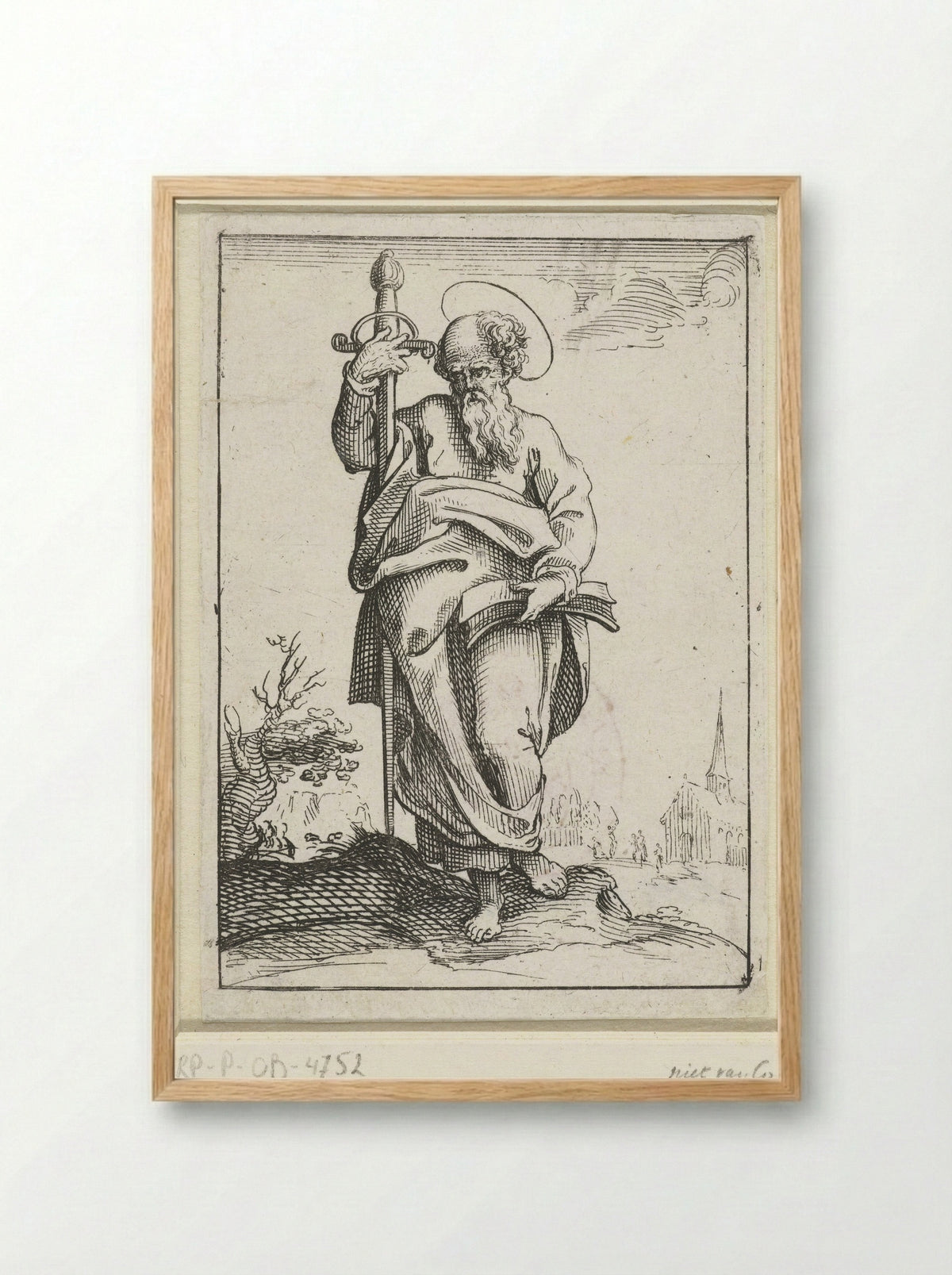 Apostle Paul - Nicolas de Son - Framed Print Wood