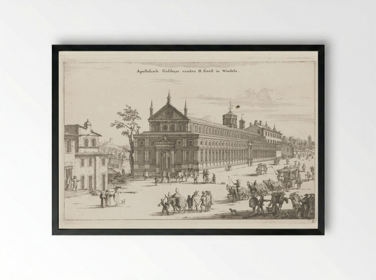 Apostolisch Gasthuis vanden H. Geest in Windels - Willem Swidde - Framed Print Black