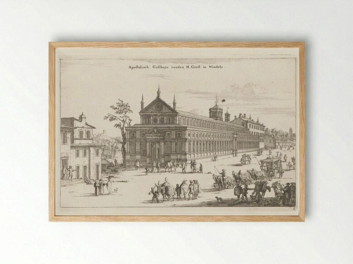 Apostolisch Gasthuis vanden H. Geest in Windels - Willem Swidde - Framed Print Wood