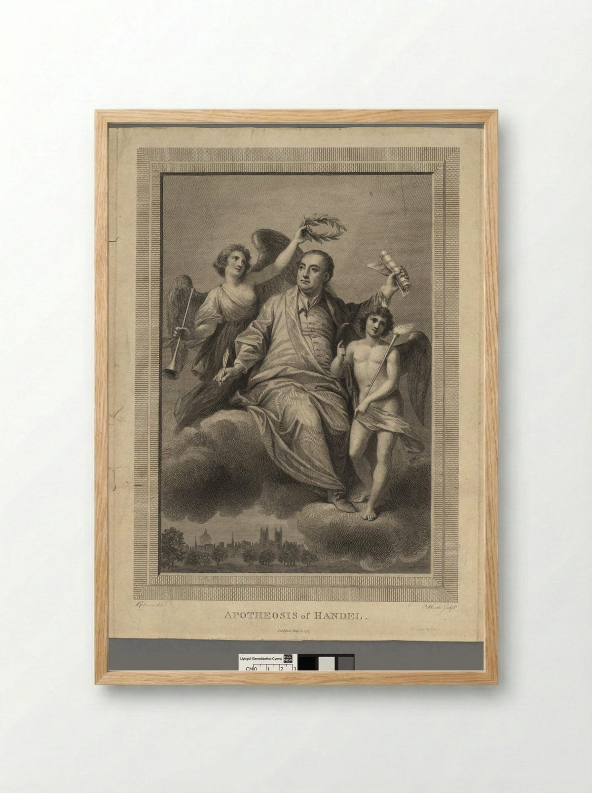 Apotheosis of Händel - James Heath - Framed Print Wood