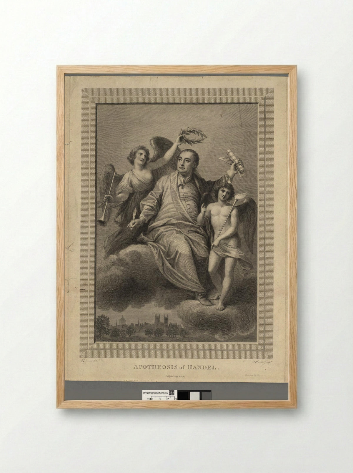 Apotheosis of Händel - James Heath - Framed Print Wood