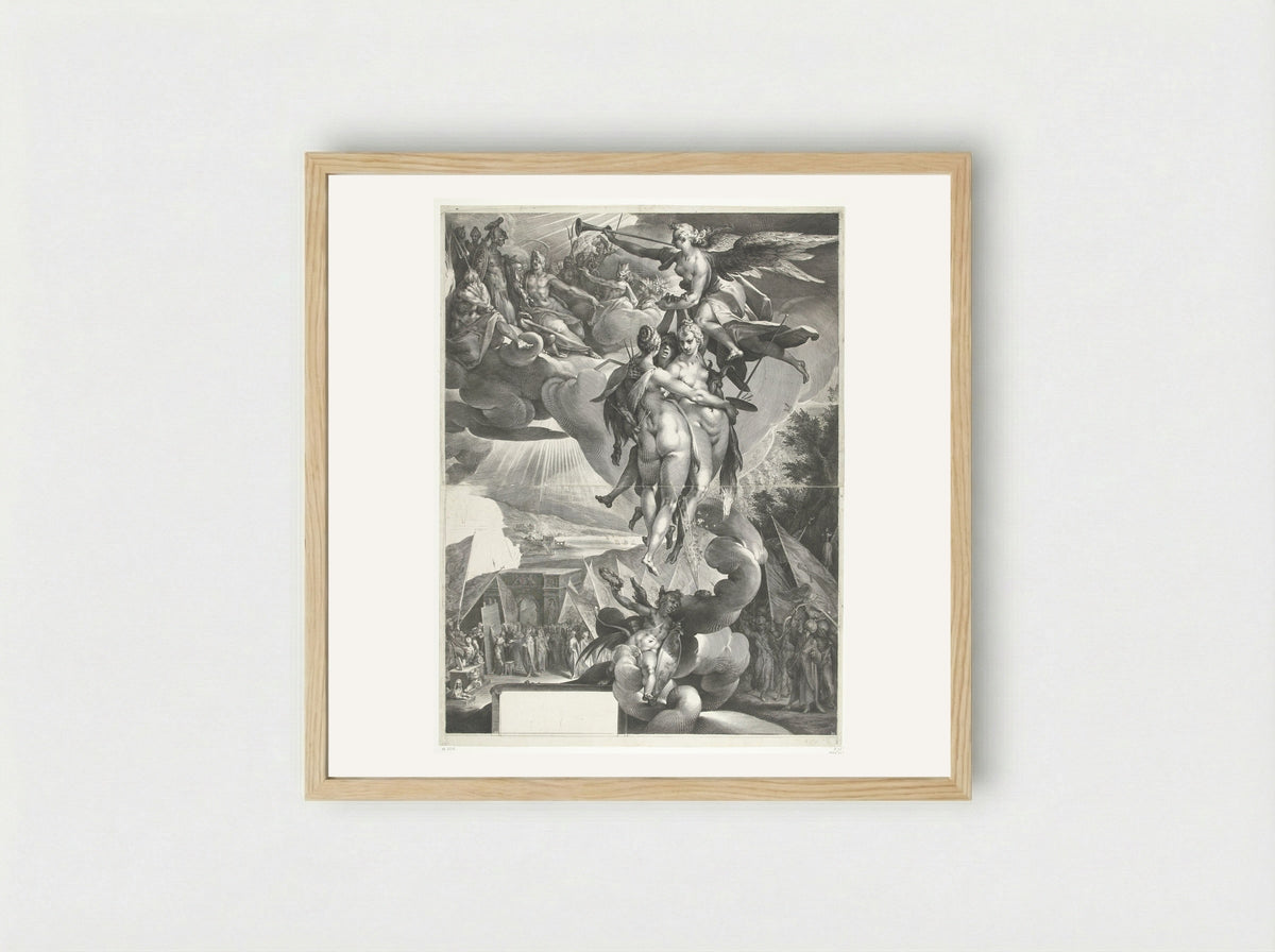 Apotheosis of the Arts - Jan Harmensz. Muller - Framed Print Wood