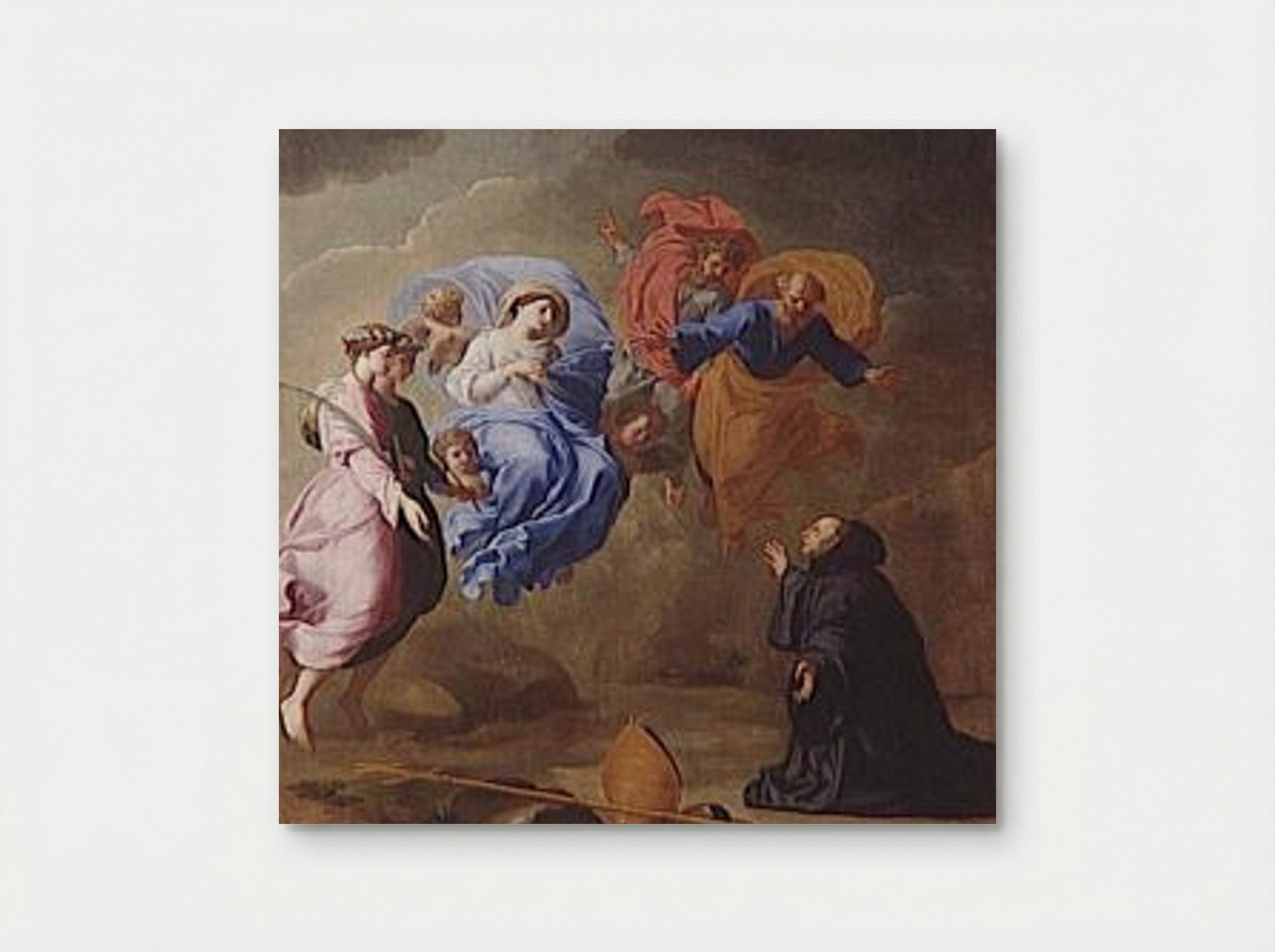 Apparition de la Vierge - Eustache Le Sueur - Poster