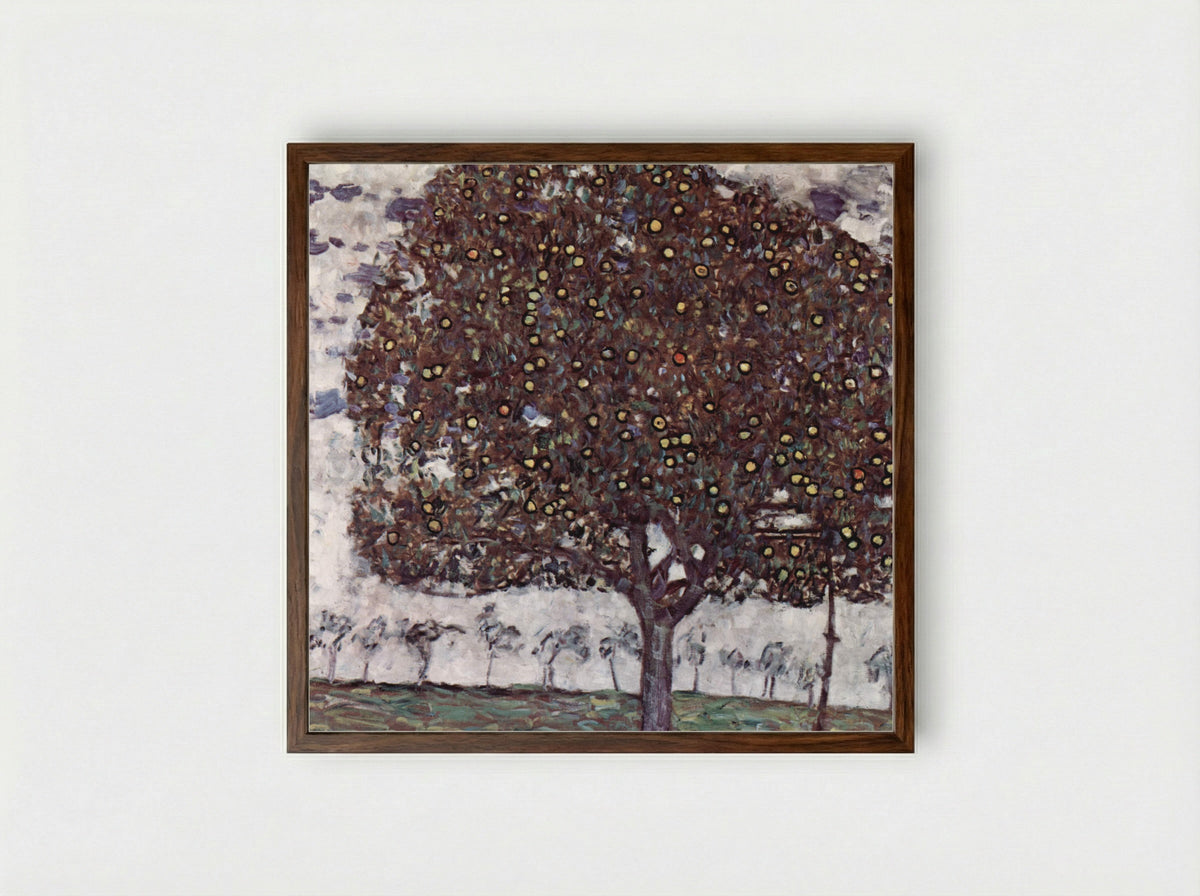 Apple Tree II - Gustav Klimt - Framed Print Dark Wood