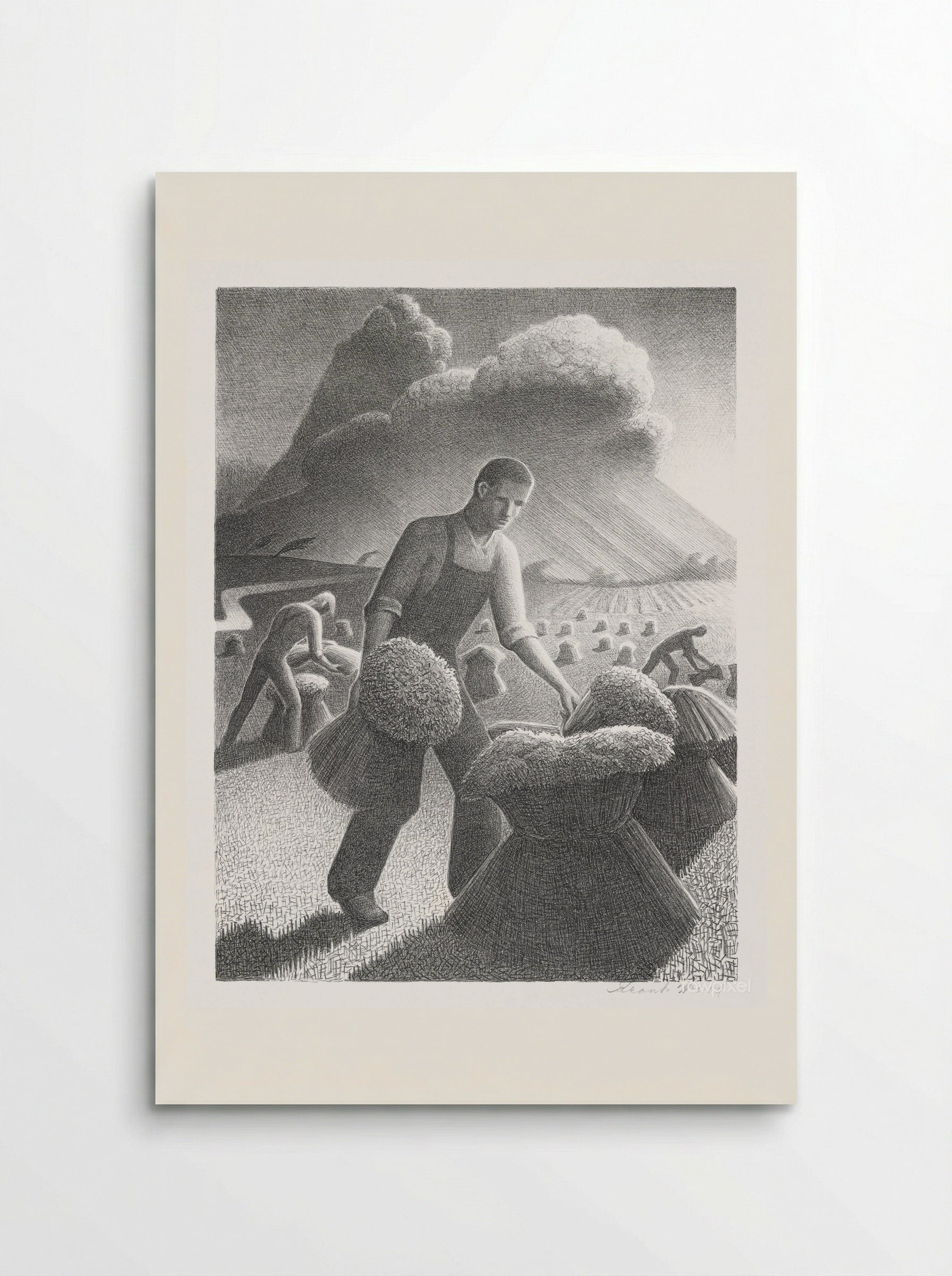 Approaching Storm - Grant Wood - Poster