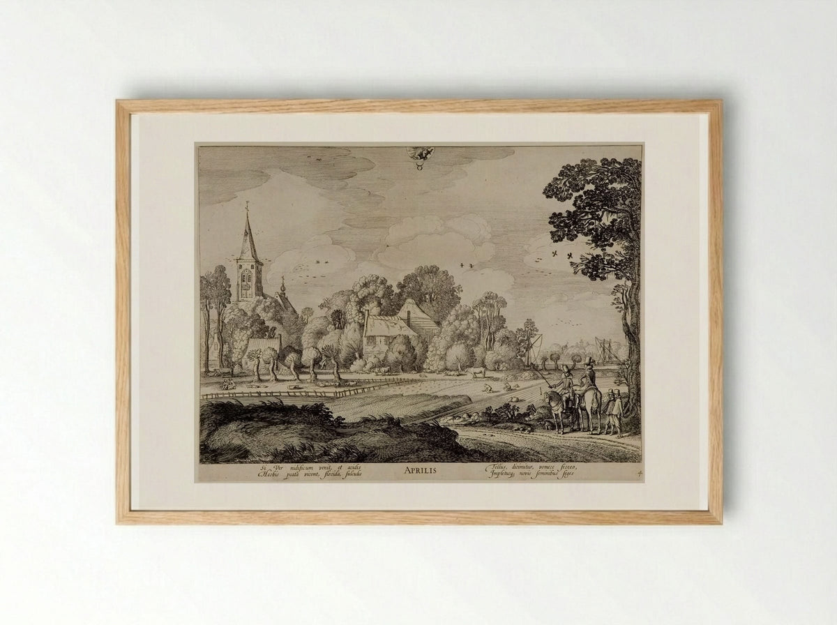 April - Jan van de Velde II - Framed Print Wood