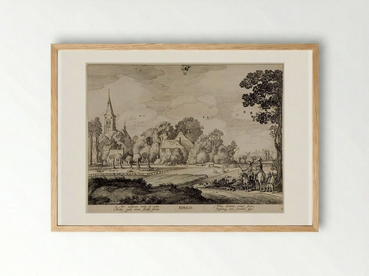 April - Jan van de Velde II - Framed Print Wood