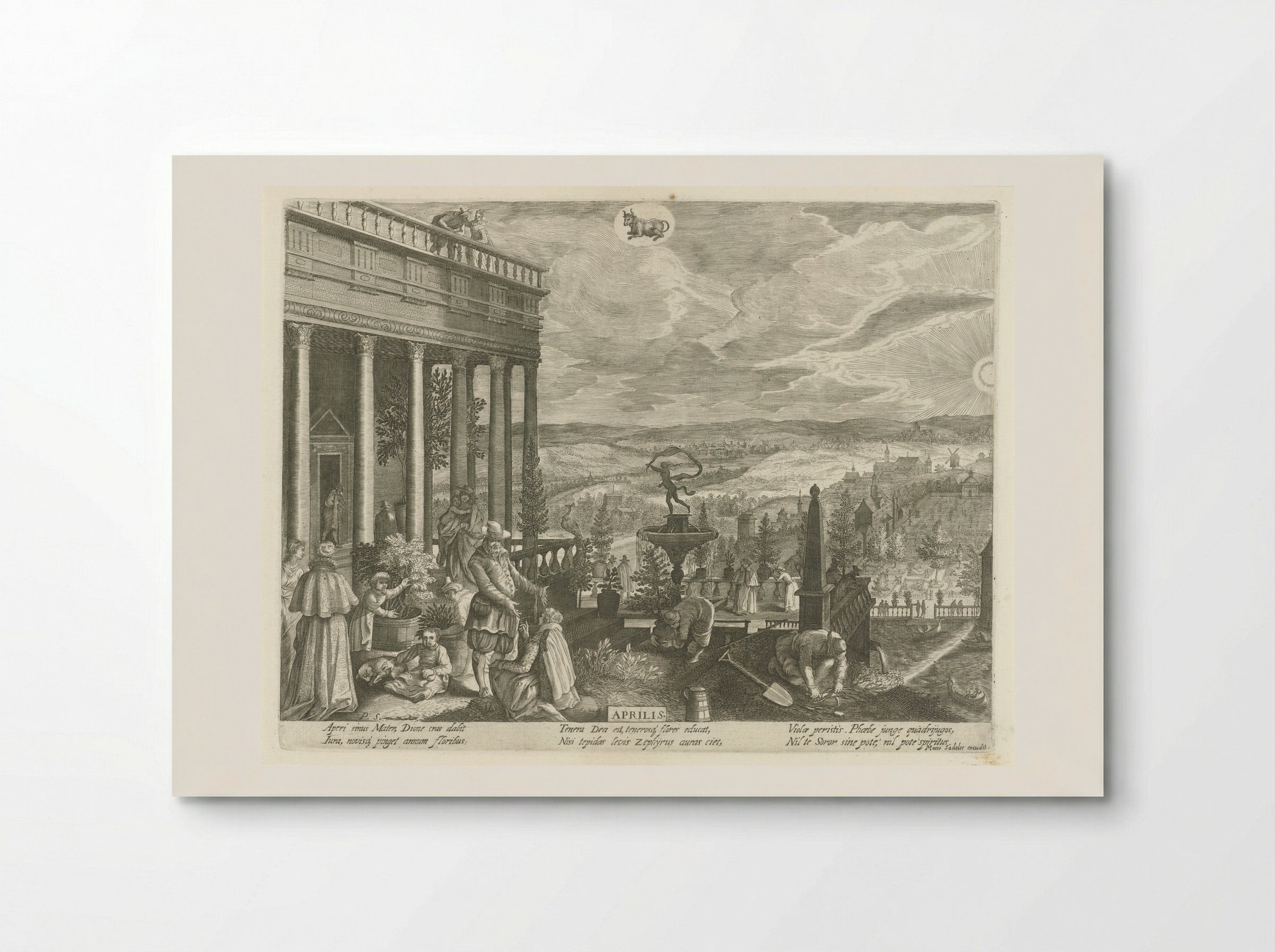 April - Aegidius Sadeler (II) - Poster