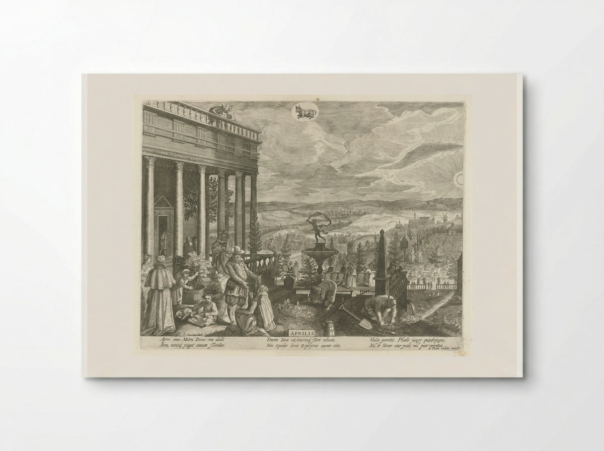 April - Aegidius Sadeler II - Poster