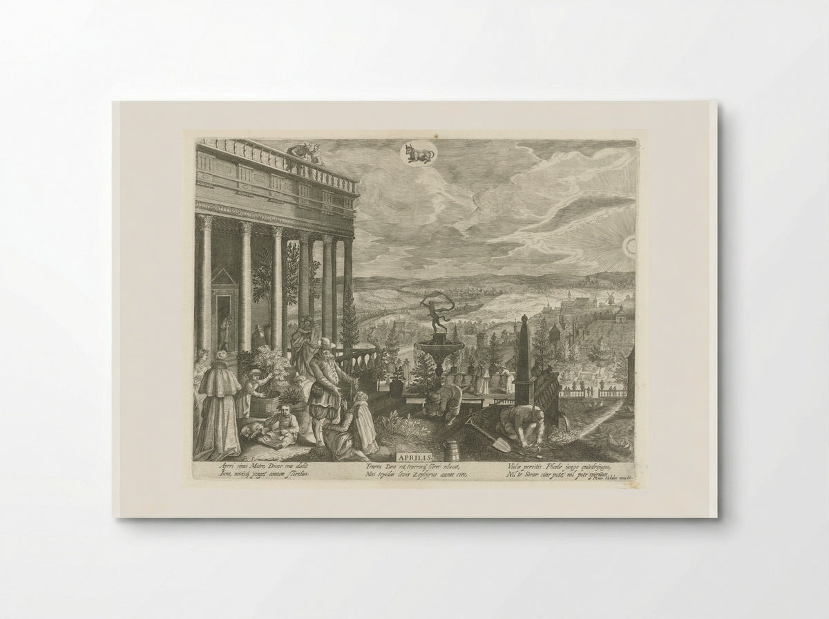 April - Aegidius Sadeler II - Poster