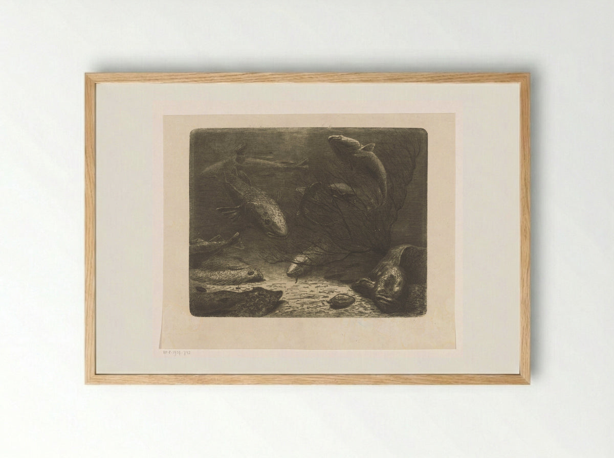 Aquarium - August Le Gras - Framed Print Wood