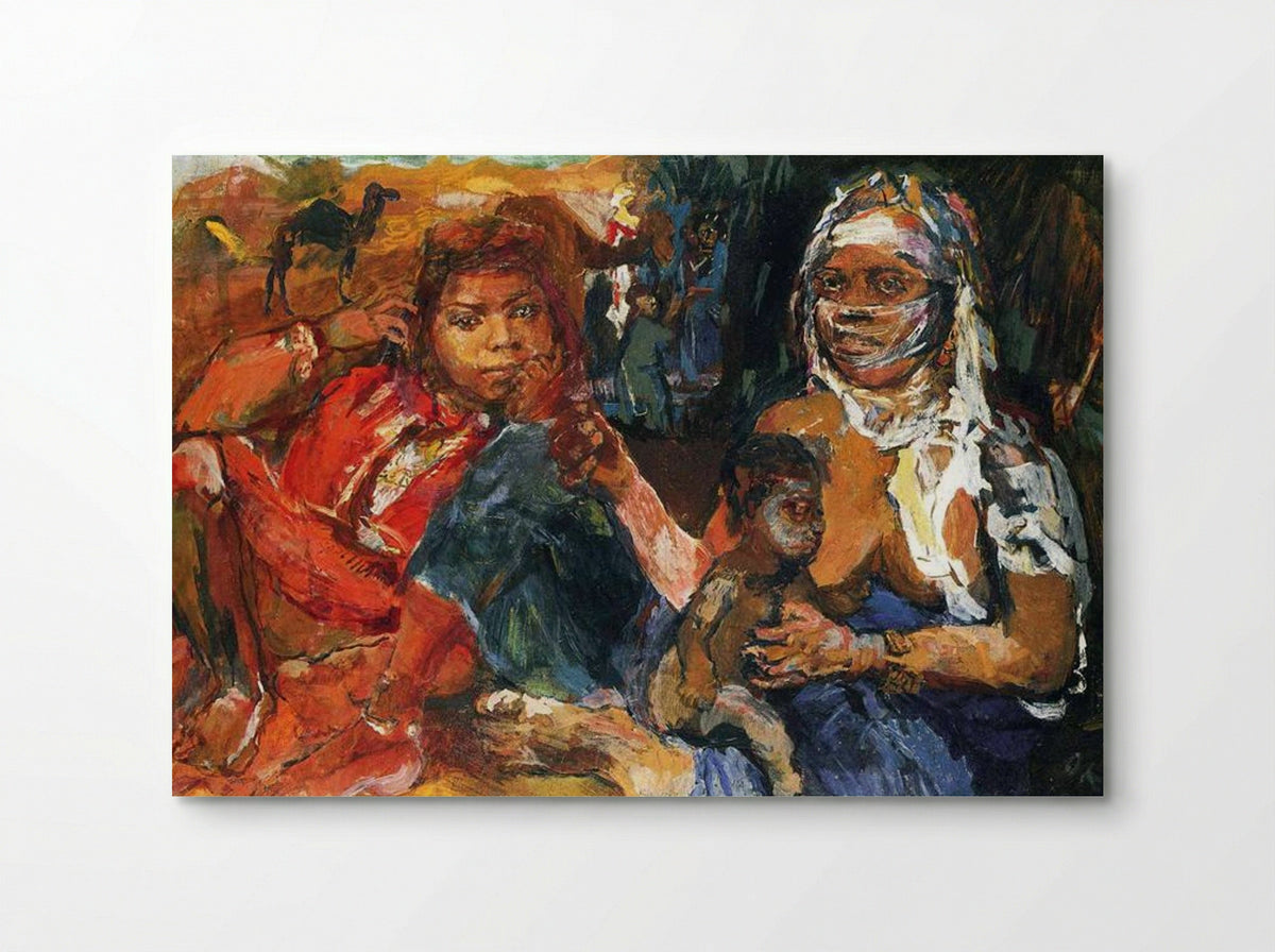 Arab Woman and Child - Oskar Kokoschka - Poster