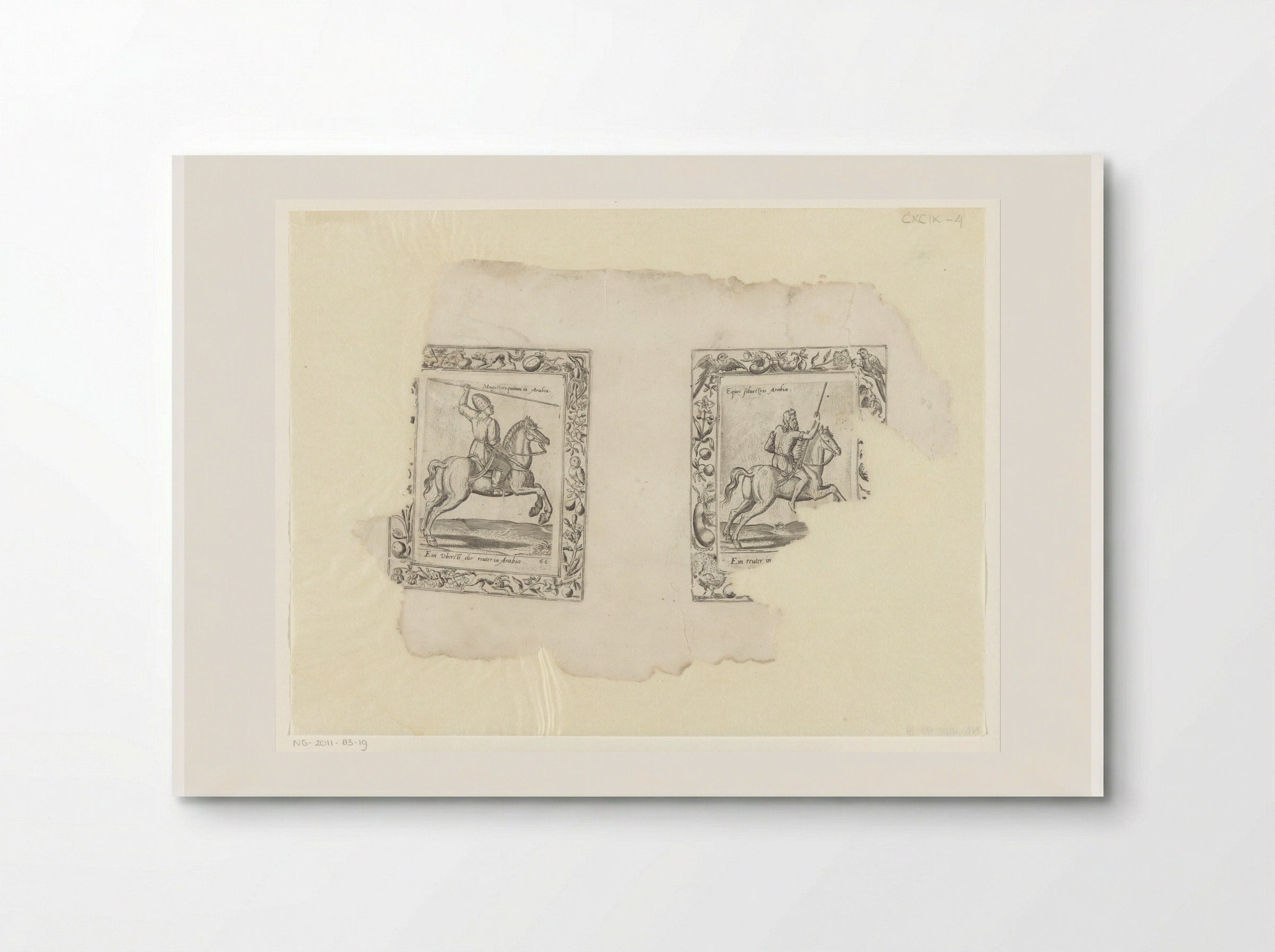 Arabische hoofdman en ruiter - Abraham de Bruyn - Poster