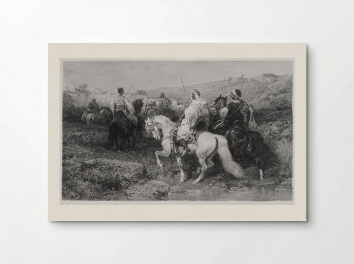 Arabs on the March - Adolf Schreyer - Poster