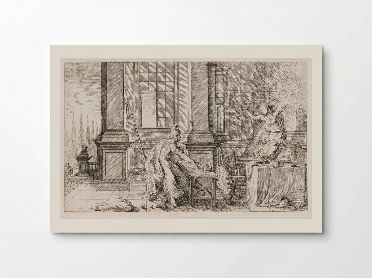 Arachne Is Transformed into a Spider - Johann Wilhelm Baur - Poster