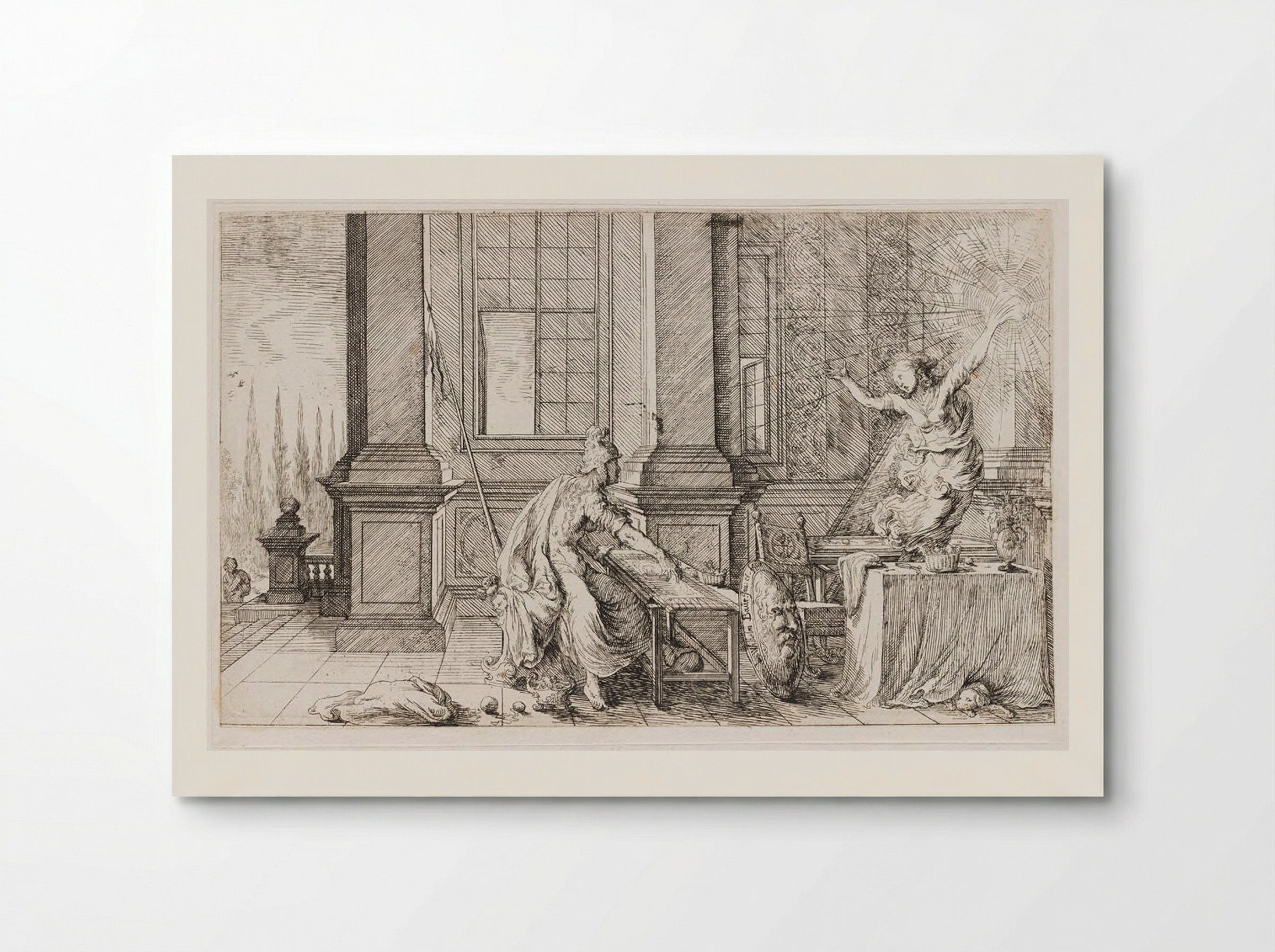 Arachne Is Transformed into a Spider - Johann Wilhelm Baur - Poster