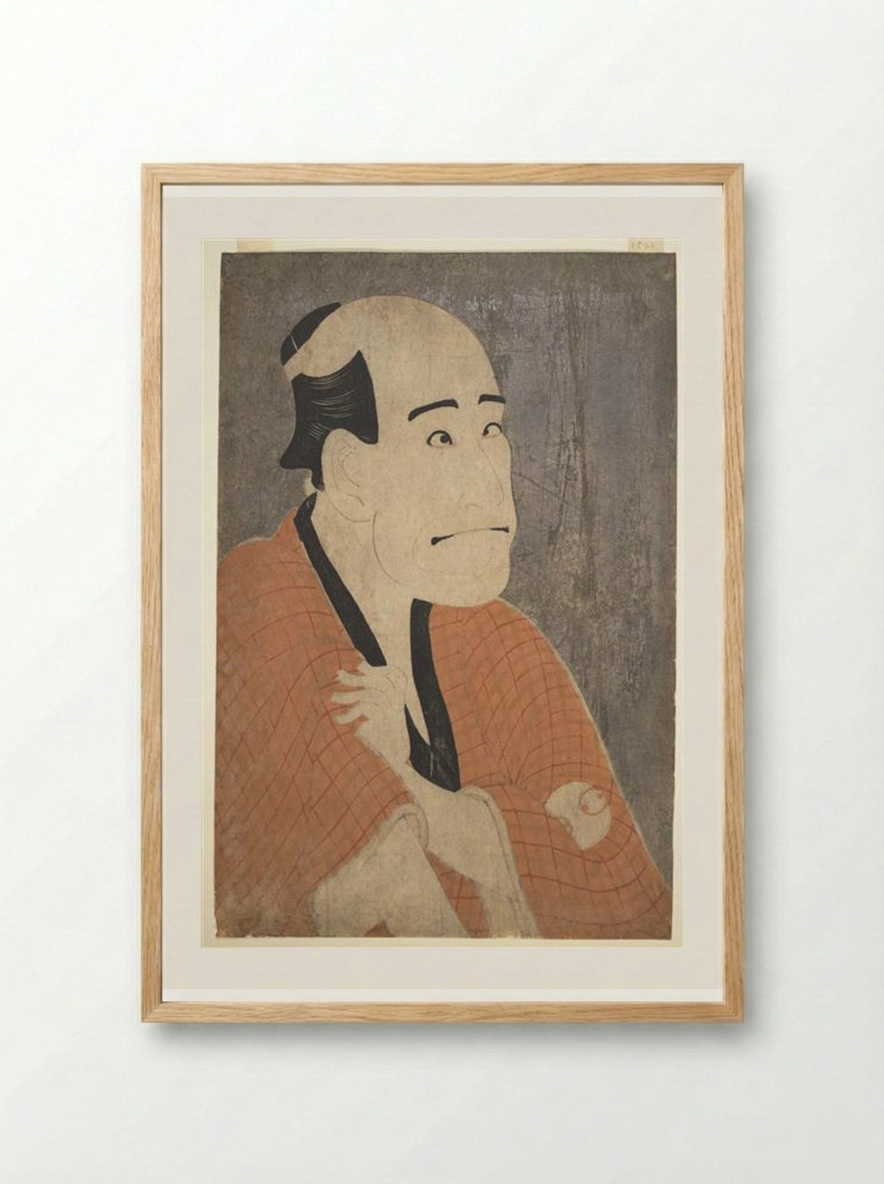 Arashi Ryūzō I as Ishibe Kinkichi - Tōshūsai Sharaku - Framed Print Wood