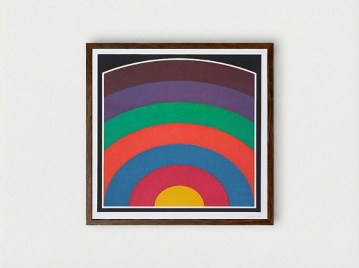 Arc Bands - Sol LeWitt - Framed Print Dark Wood