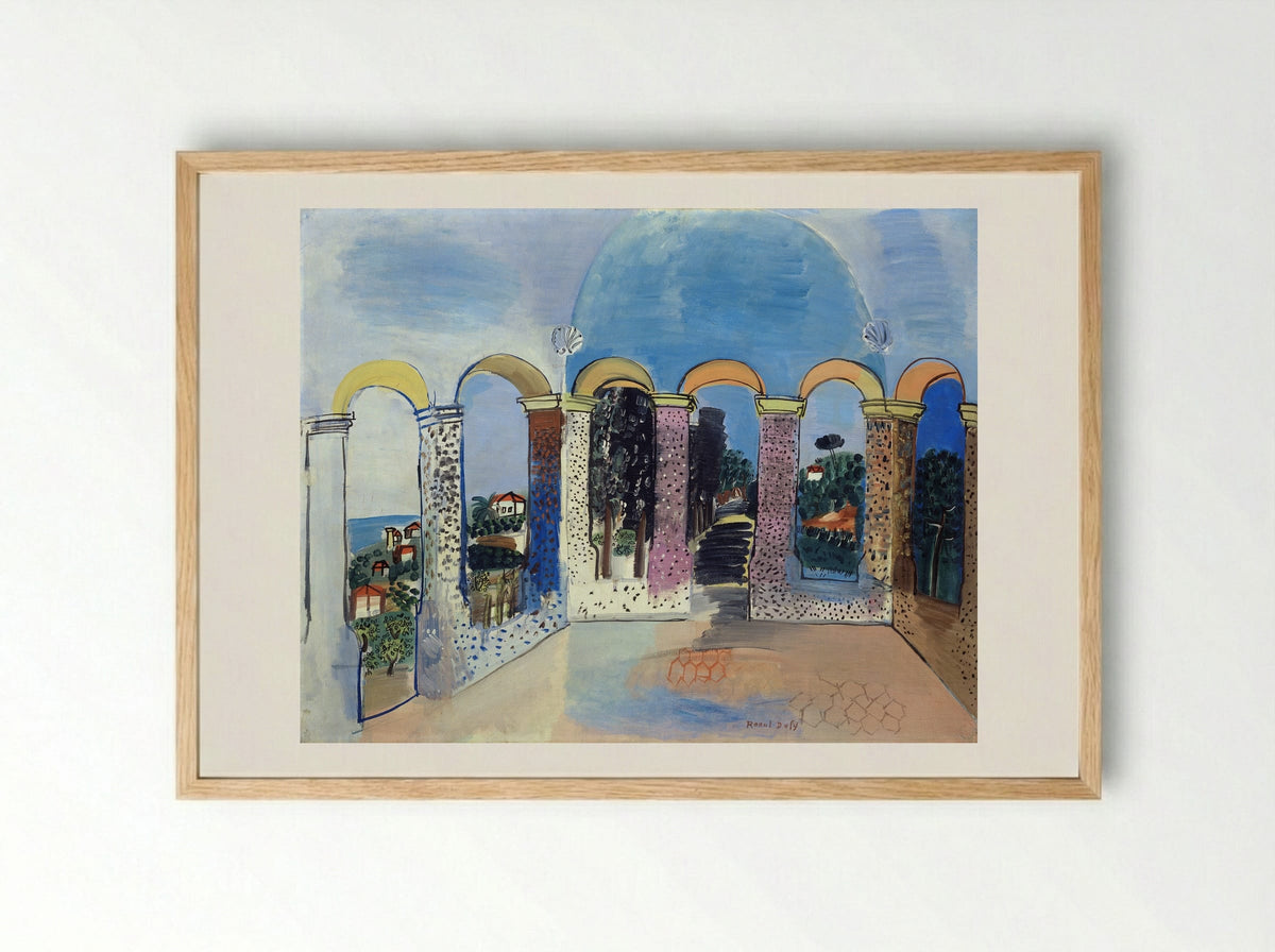 Arcades at Vallauris - Raoul Dufy - Framed Print Wood