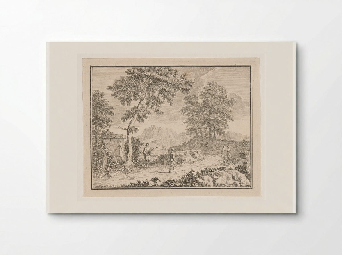 Arcadian Landscape with a Man Pointing the Way - Louis Fabritius Dubourg - Poster