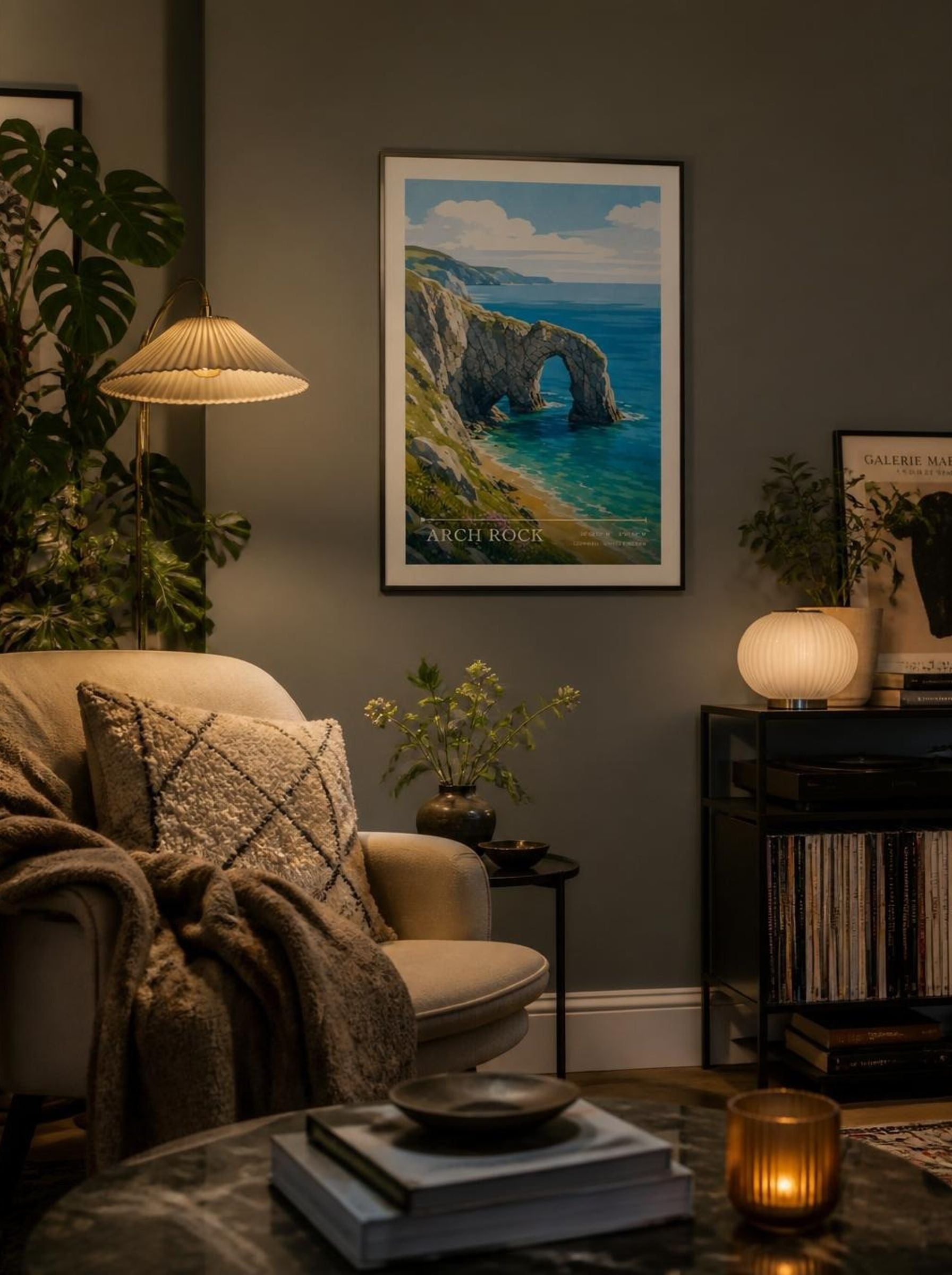 Arch Rock Cornwall United Kingdom Travel Poster - Lifestyle