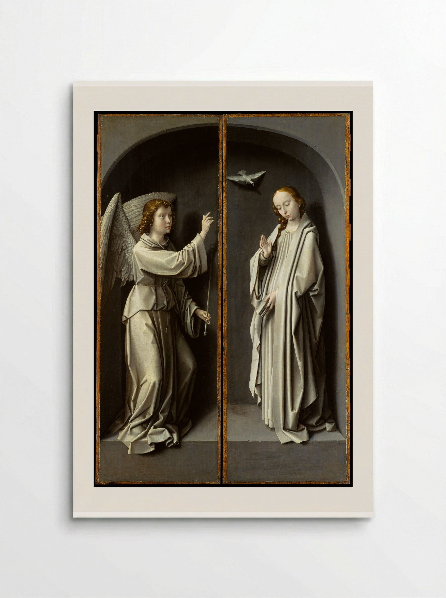 Archangel Gabriel and Virgin Annunciate - Gerard David - Poster
