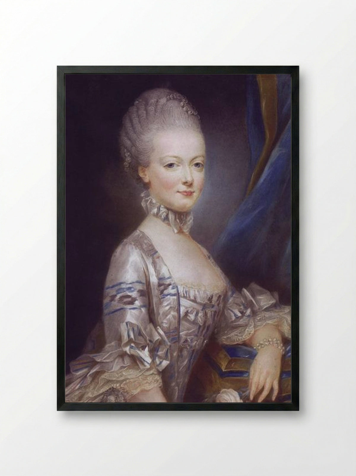 Archduchess Maria Antonia of Austria - Joseph Ducreux - Framed Print Black