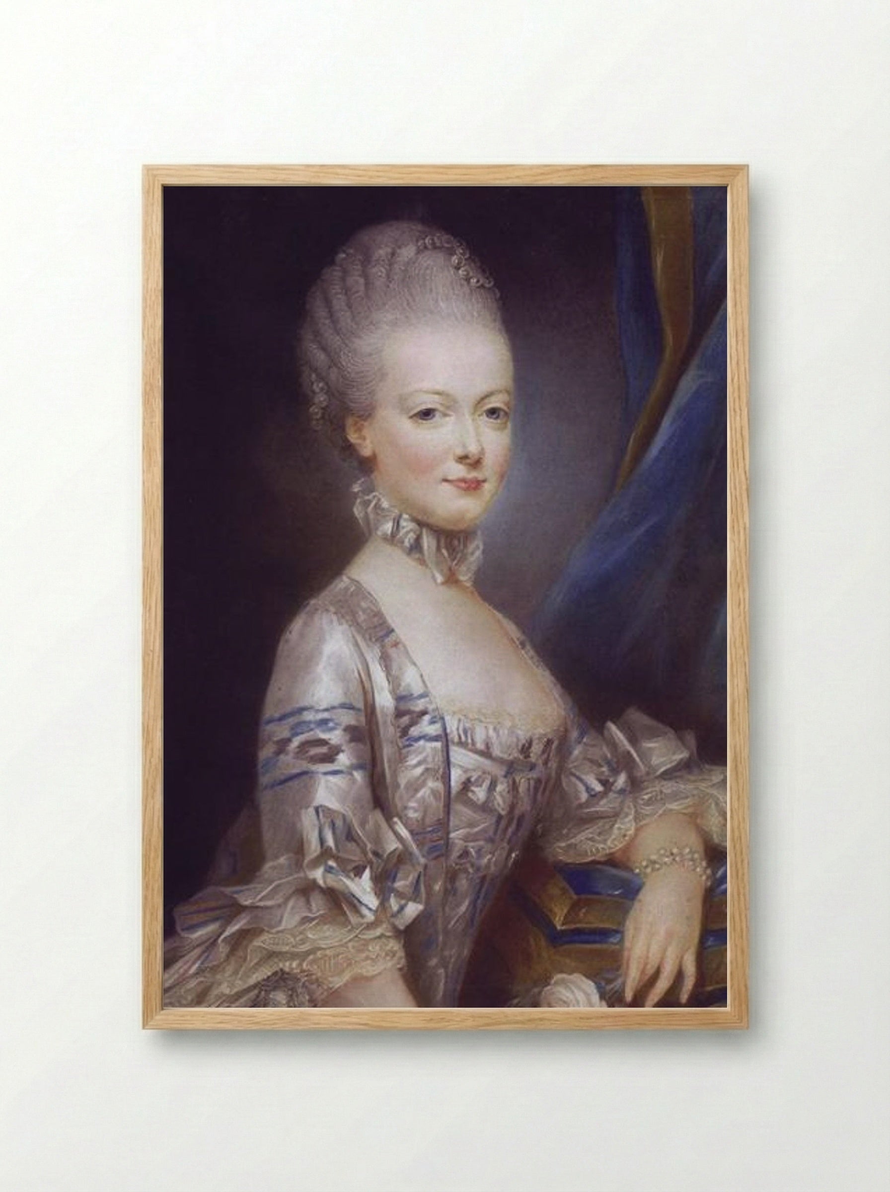 Archduchess Maria Antonia of Austria - Joseph Ducreux - Framed Print Wood