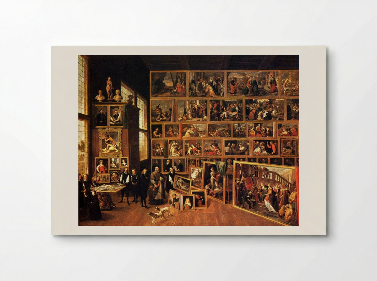 Archduke Leopold Wilhelm in his Picture Gallery in Brussels - David Teniers the Younger - Poster