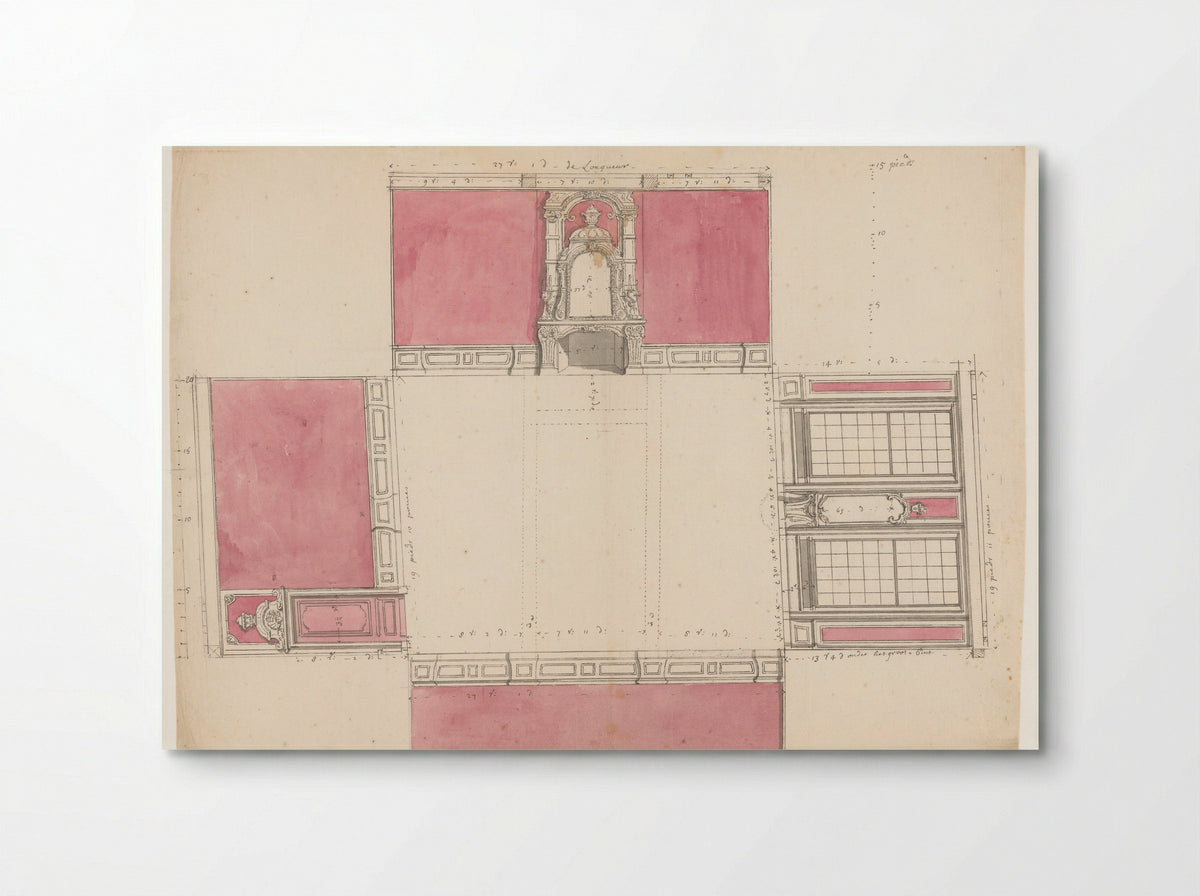 Architectural Study of Room Walls - Jan Brandes - Poster