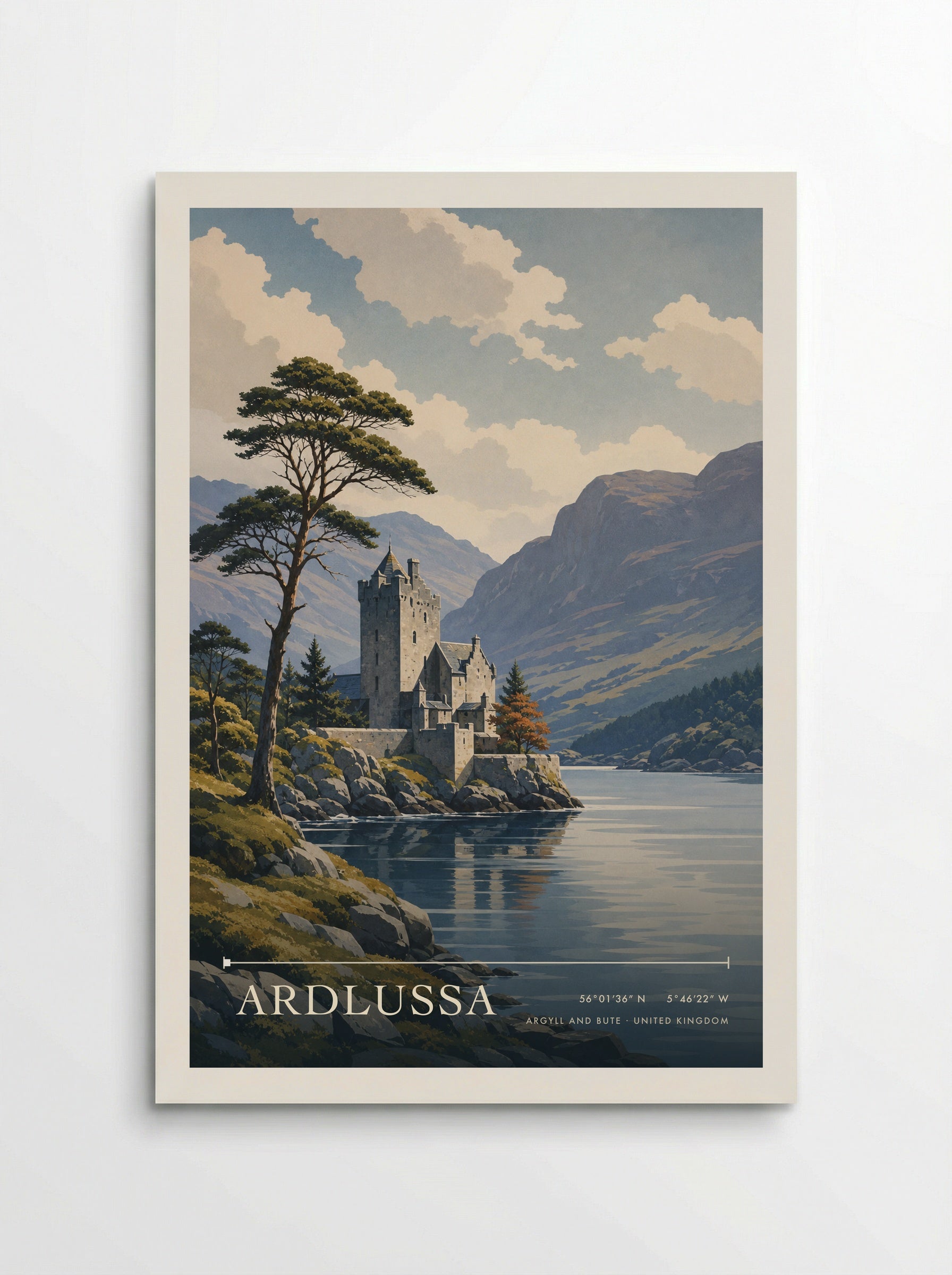 Ardlussa Argyll and Bute United Kingdom Travel Poster - Poster
