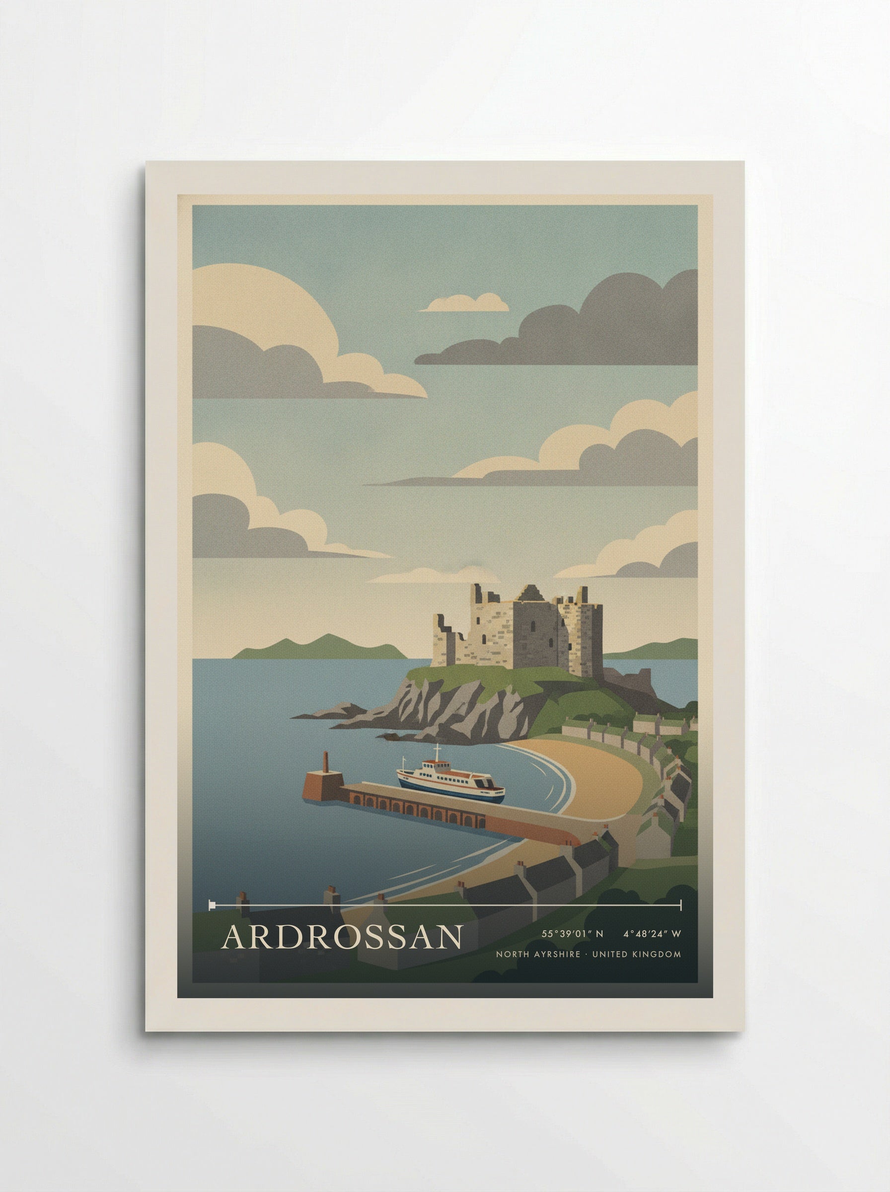 Ardrossan North Ayrshire United Kingdom Travel Poster - Poster