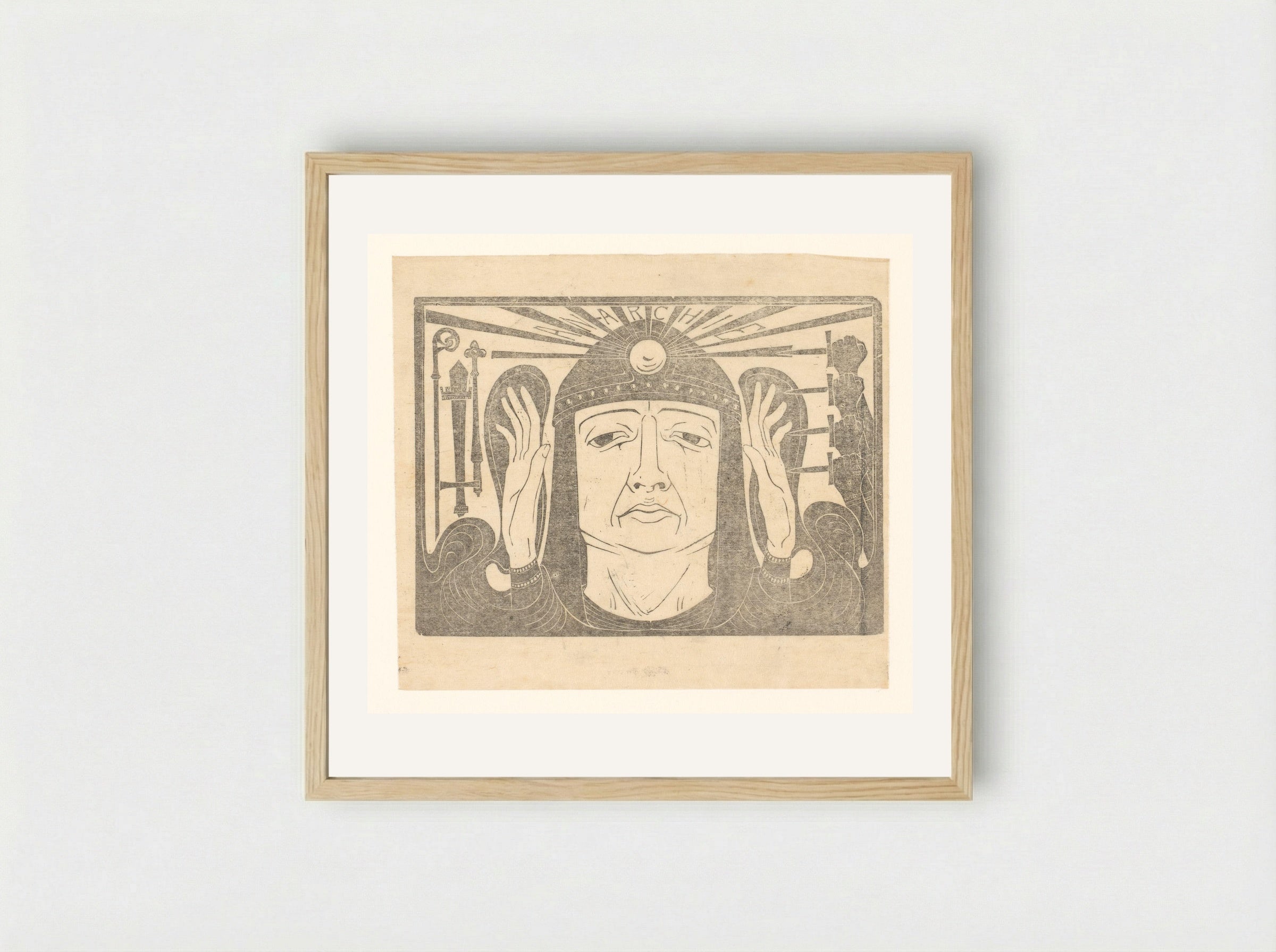 Argonauten: Psychische kracht onaantastbaar - Karel Petrus Cornelis de Bazel - Framed Print Wood