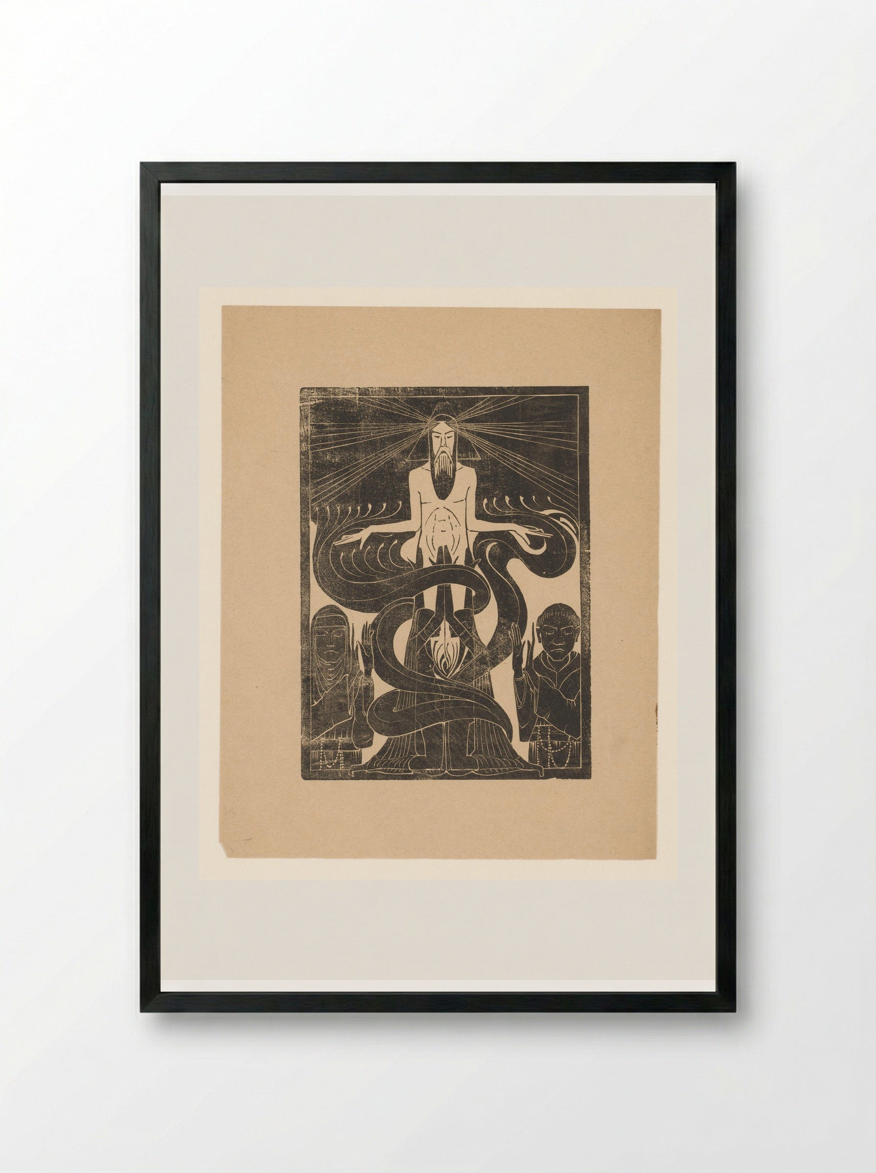 Argonauten: manlijk en vrouwlijk vuur - Karel Petrus Cornelis de Bazel - Framed Print Black