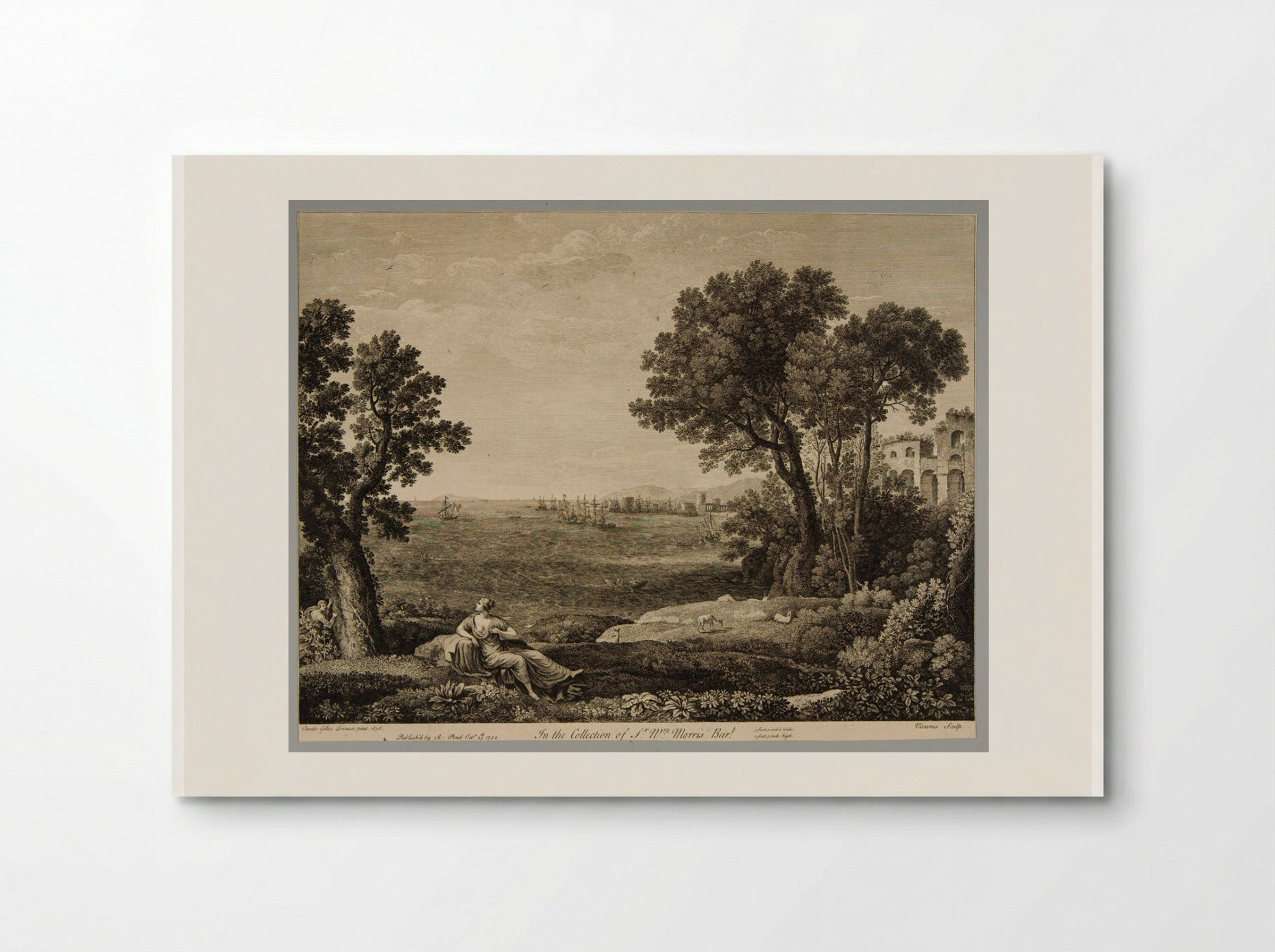 Ariadne and Bacchus - François Vivares - Poster