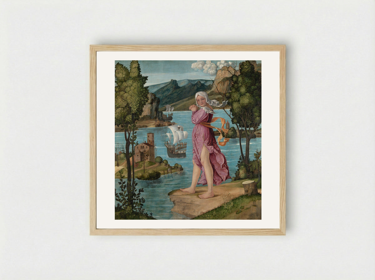 Ariadne on Naxos - Filippo da Verona - Framed Print Wood