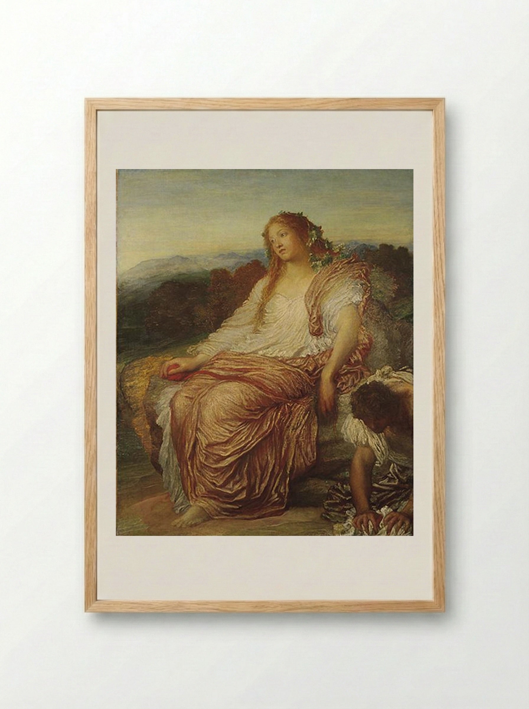 Ariadne - George Frederick Watts - Framed Print Wood