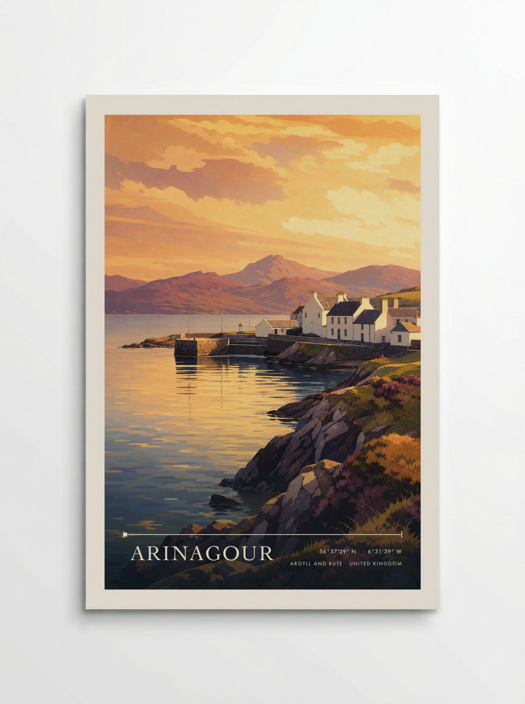 Arinagour Argyll and Bute United Kingdom Travel Poster - Poster