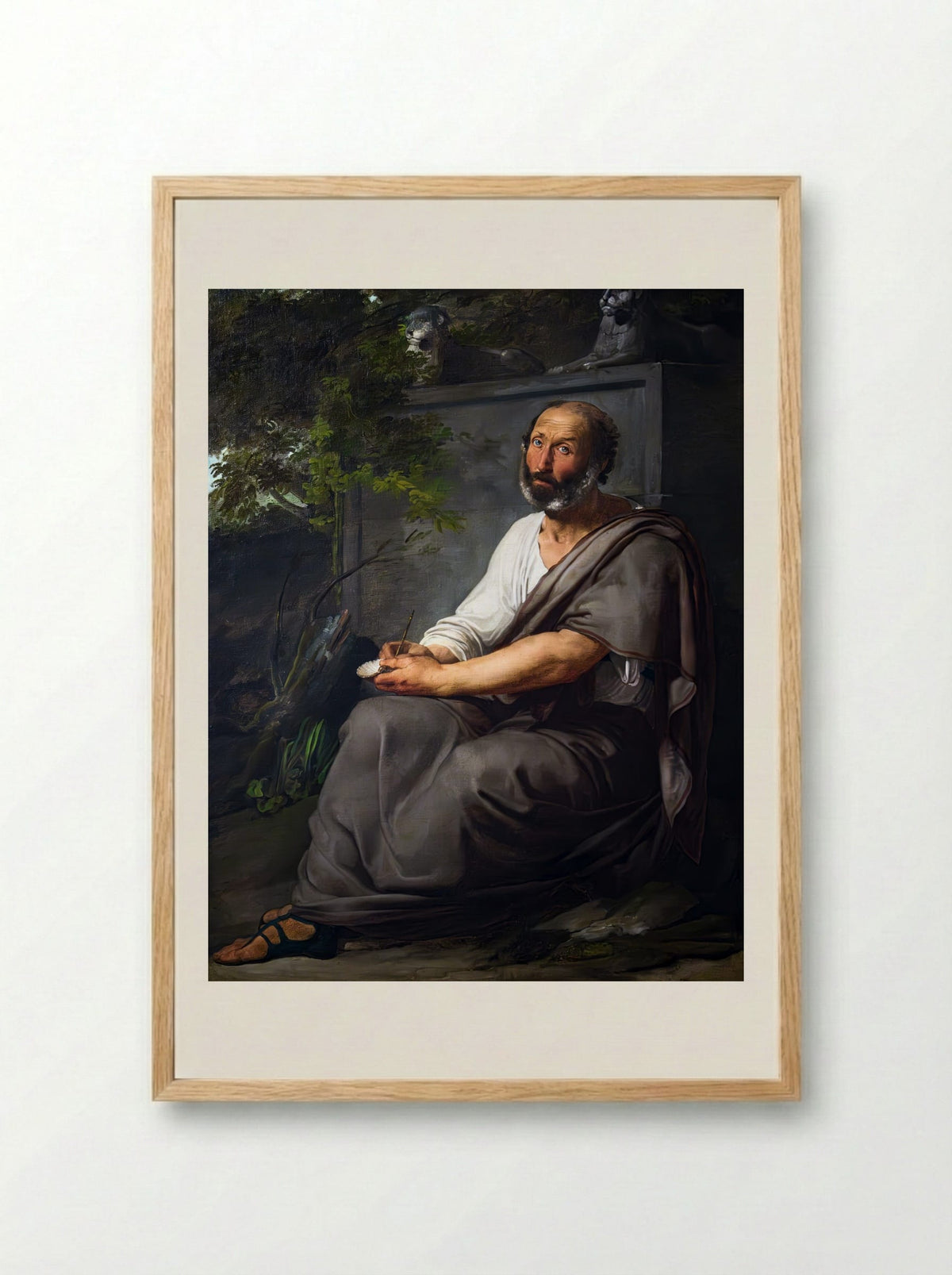 Aristotle - Francesco Hayez - Framed Print Wood