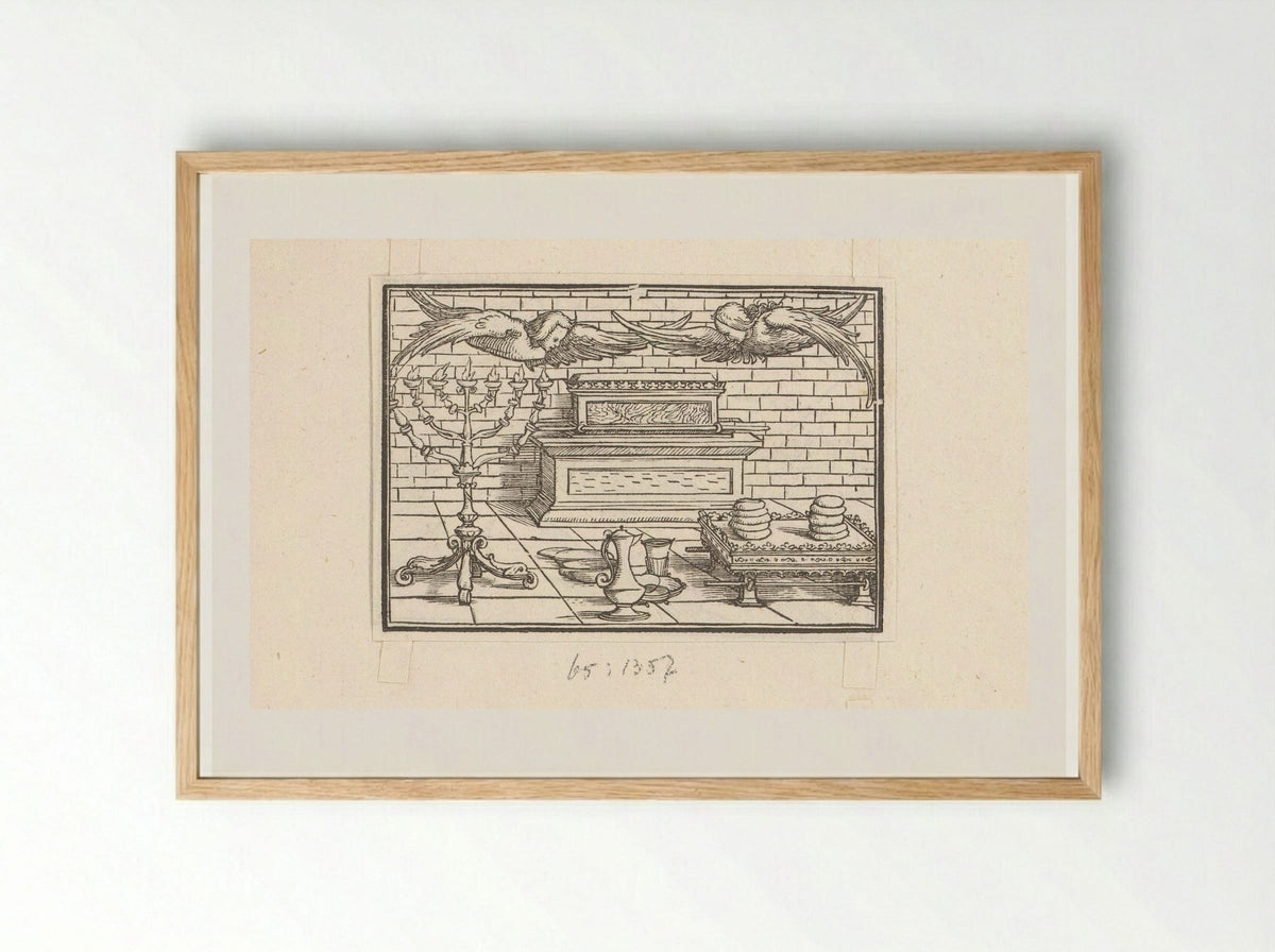 Ark of the Covenant and Tabernacle Objects - Veit Rudolf Specklin - Framed Print Wood