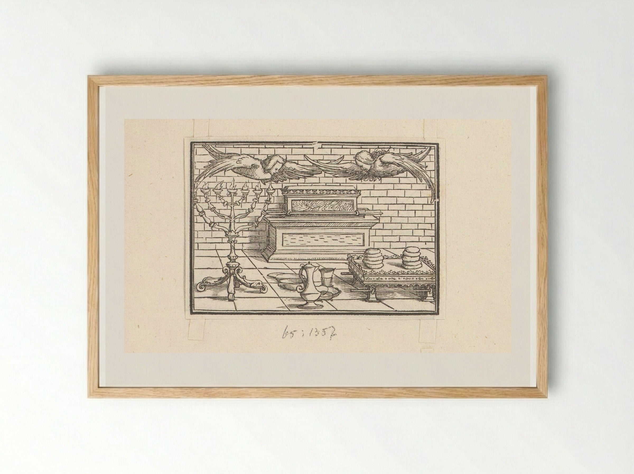 Ark of the Covenant and Tabernacle Objects - Veit Rudolf Specklin - Framed Print Wood