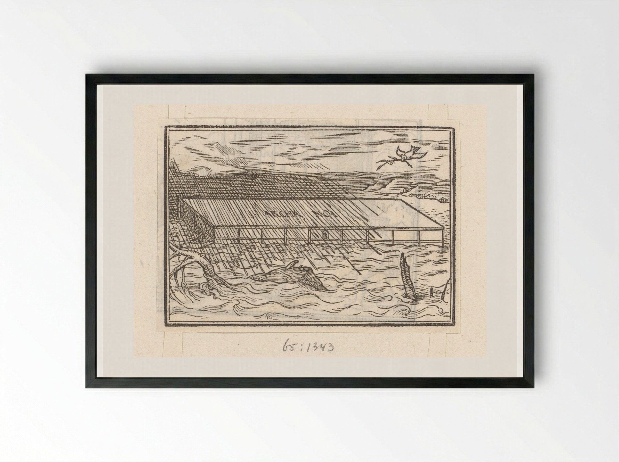 Ark van Noach - Veit Rudolf Specklin - Framed Print Black