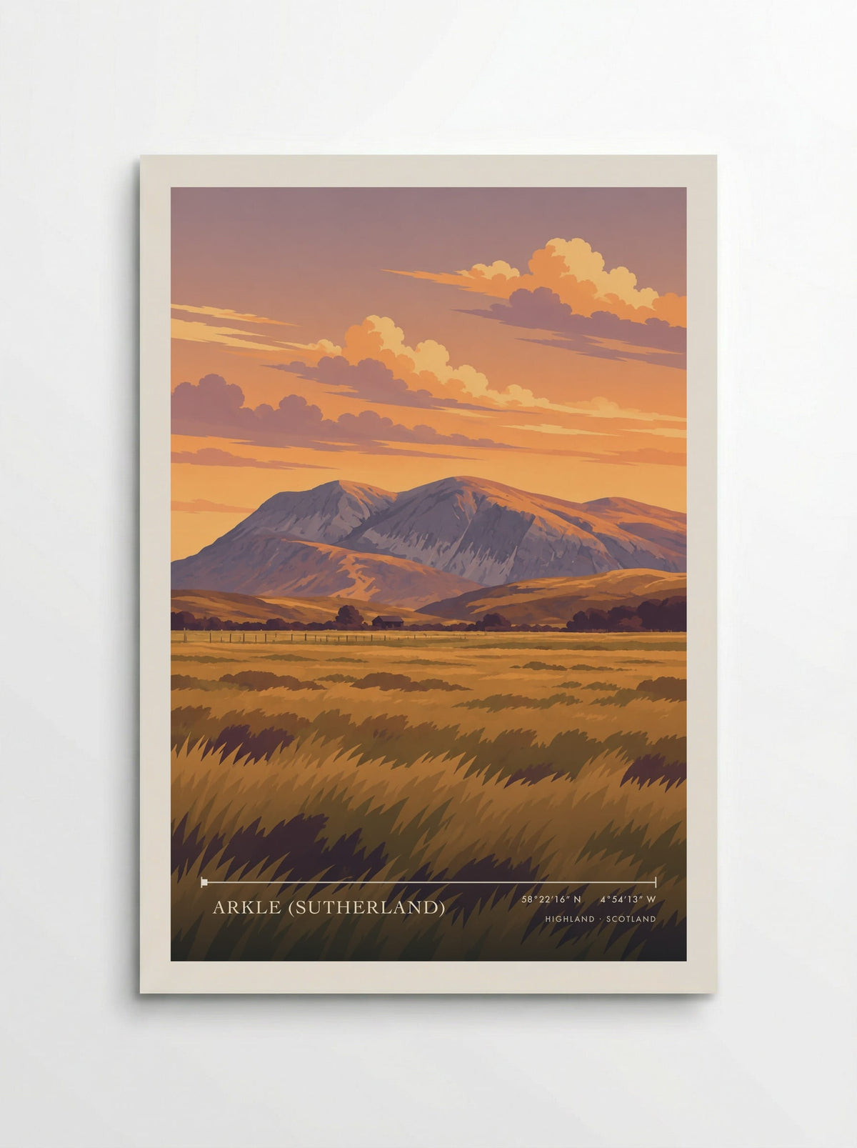 Arkle (Sutherland), Highland | Travel Poster - Poster