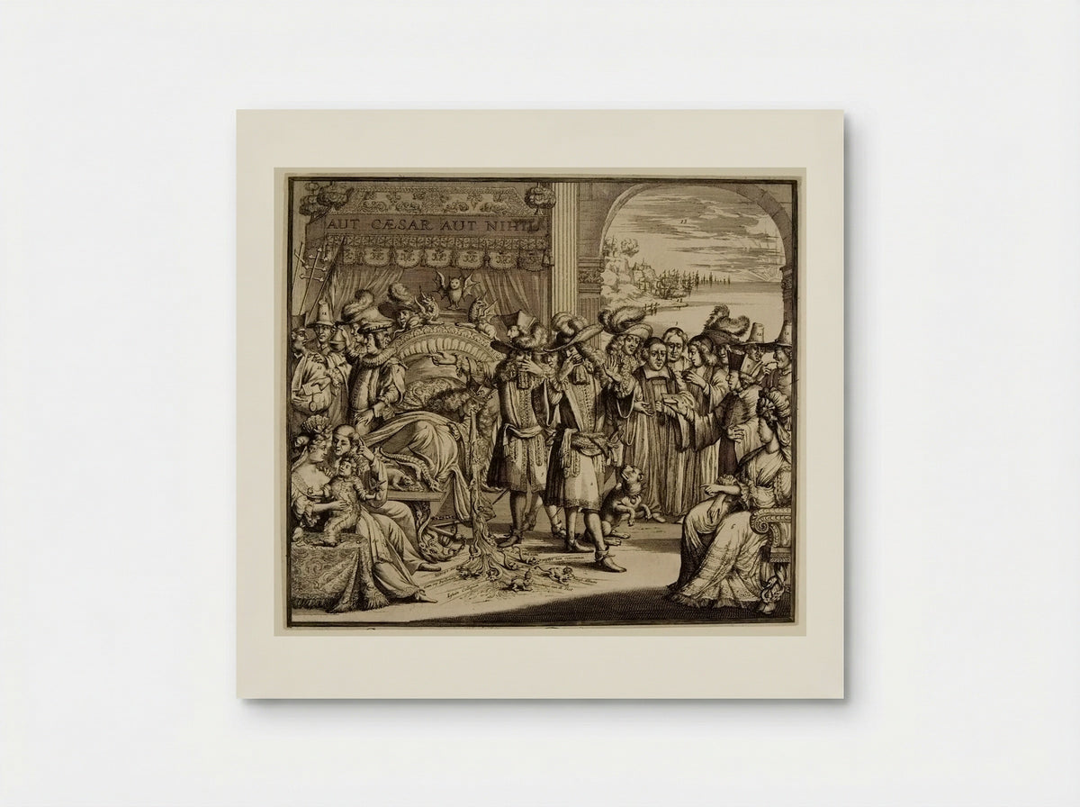 Arlequin Deodat et Pamirge Hypochondriaques - Romeyn de Hooghe - Poster