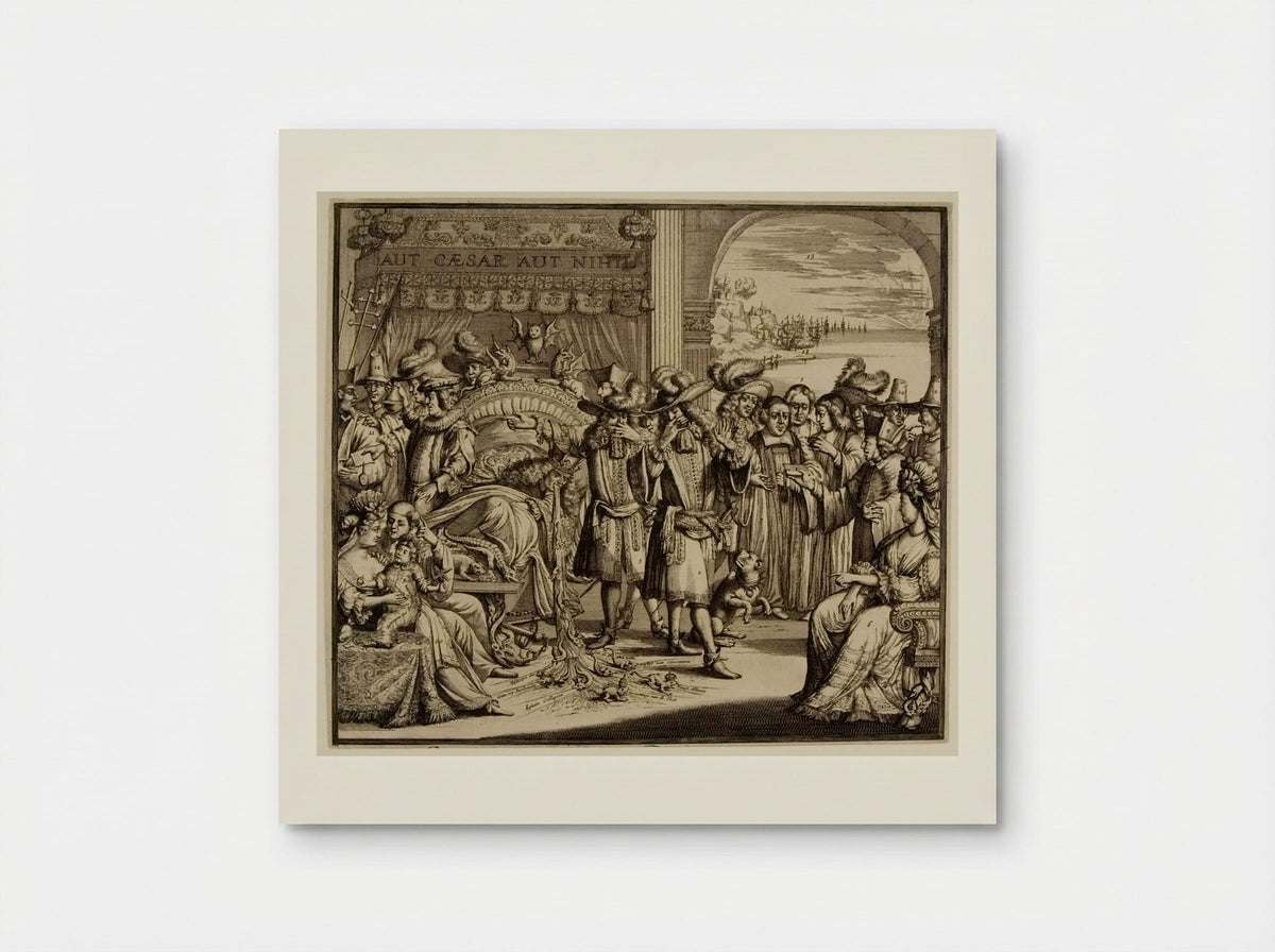 Arlequin Deodat et Pamirge Hypochondriaques - Romeyn de Hooghe - Poster