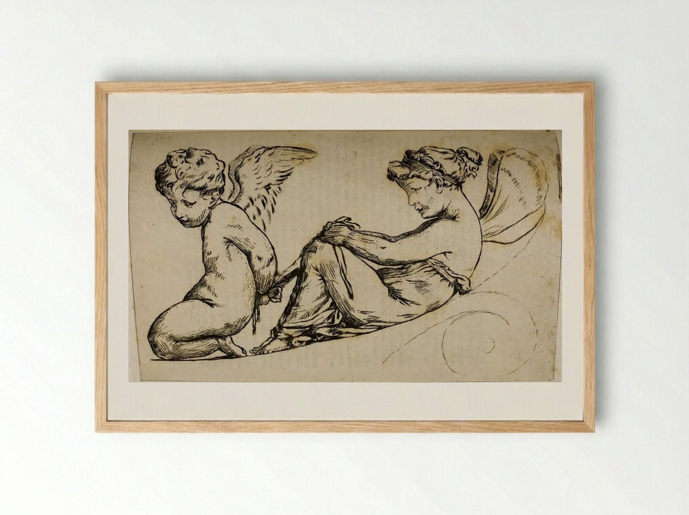 Arm of the Chair of the Empress Marie-Louise - Jules de Goncourt - Framed Print Wood