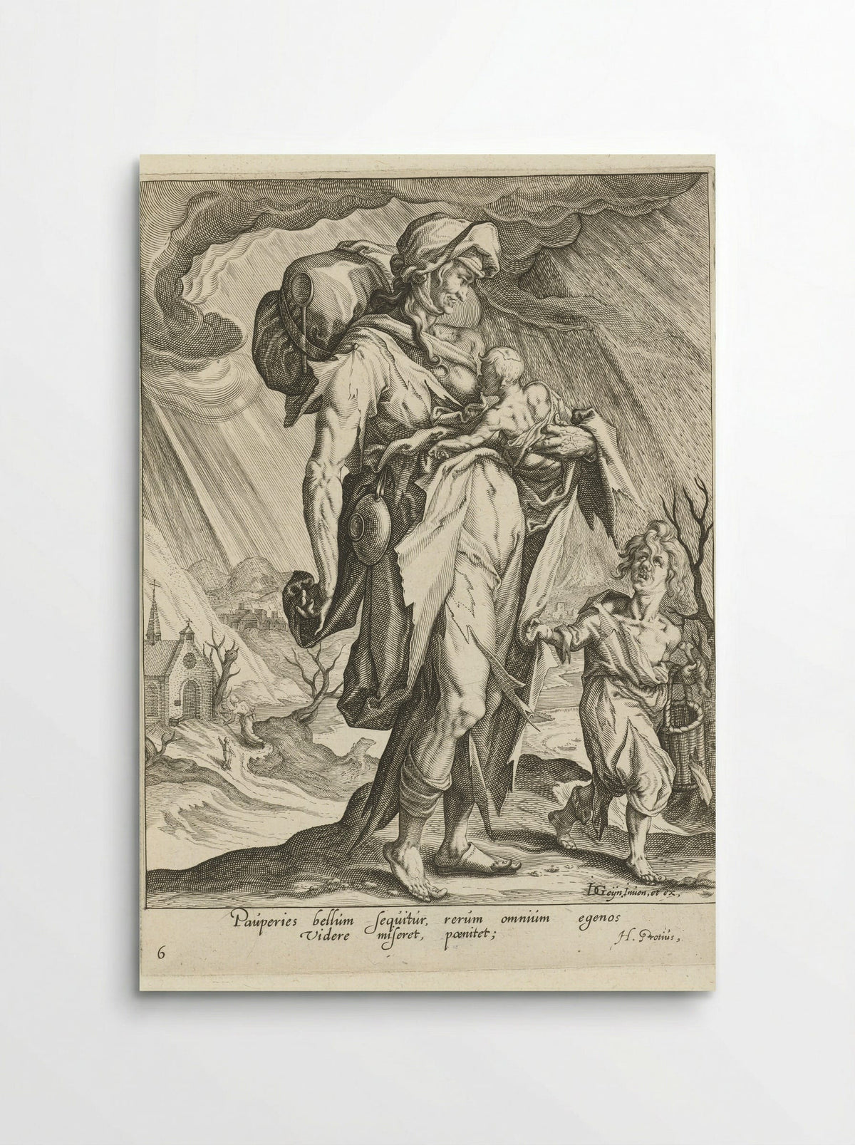 Armoede (Paupertas) - Zacharias Dolendo - Poster